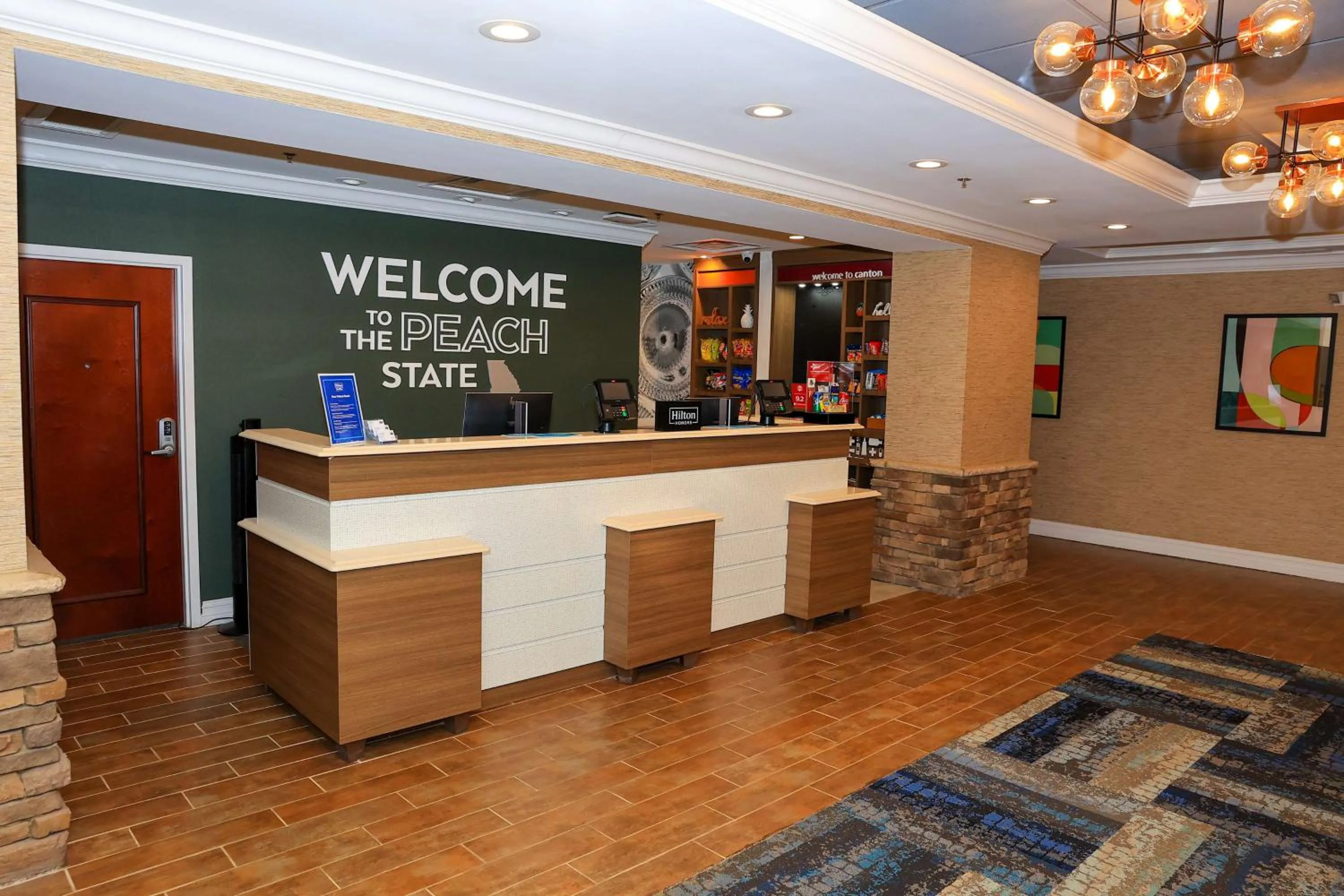 Lobby or reception in Hampton Inn Atlanta-Canton