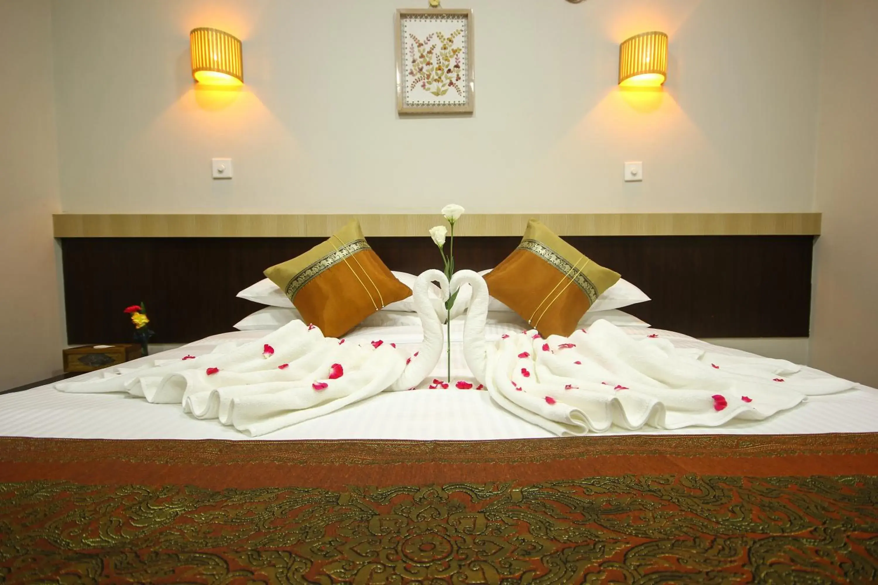 Bed in Immana Grand Inle Hotel Bed in Immana Grand Inle Hotel