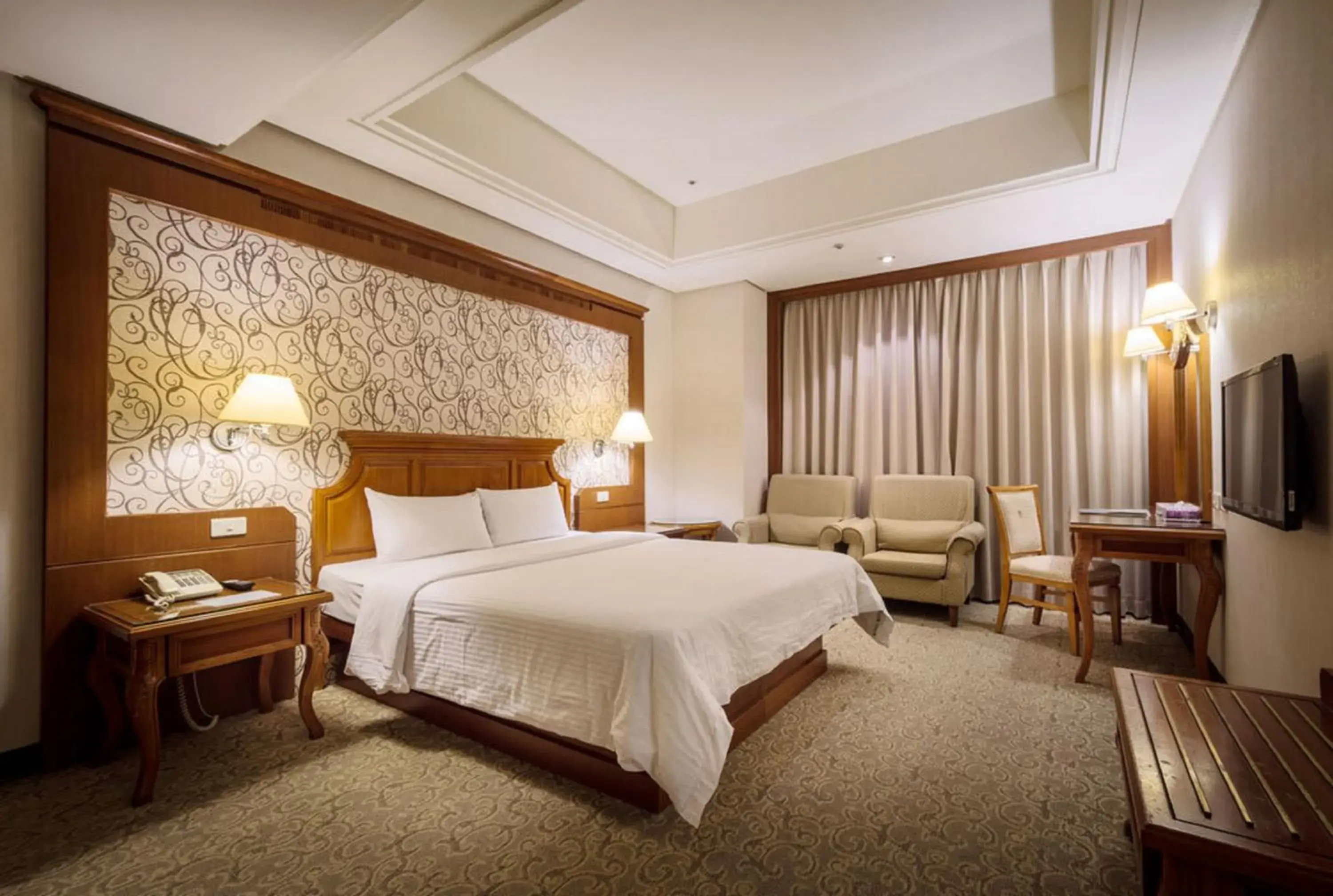 TV and multimedia, Bed in Guide Hotel Zhongli Zhongzheng TV and multimedia, Bed in Guide Hotel Zhongli Zhongzheng