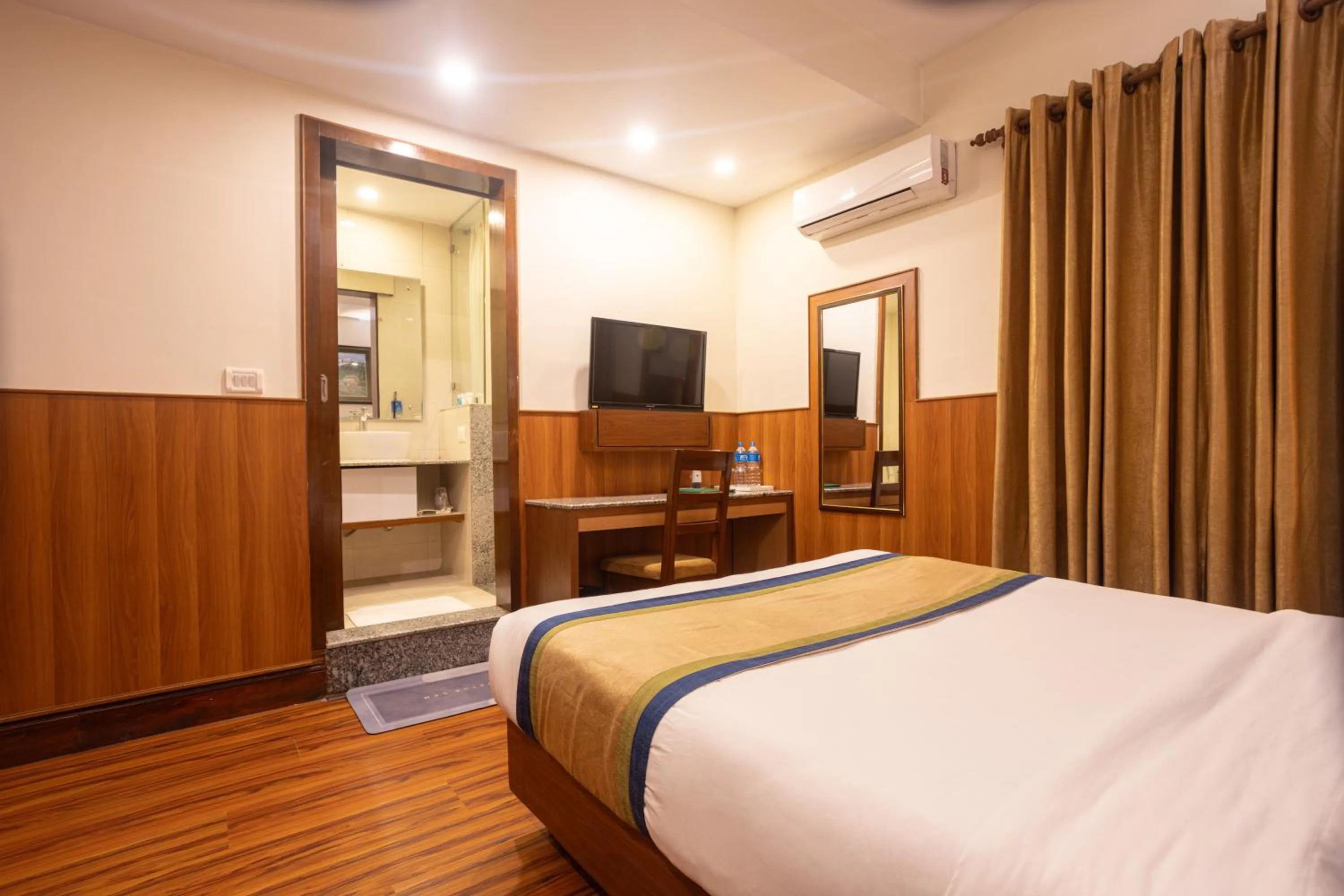 Bed in Oasis Kathmandu Hotel