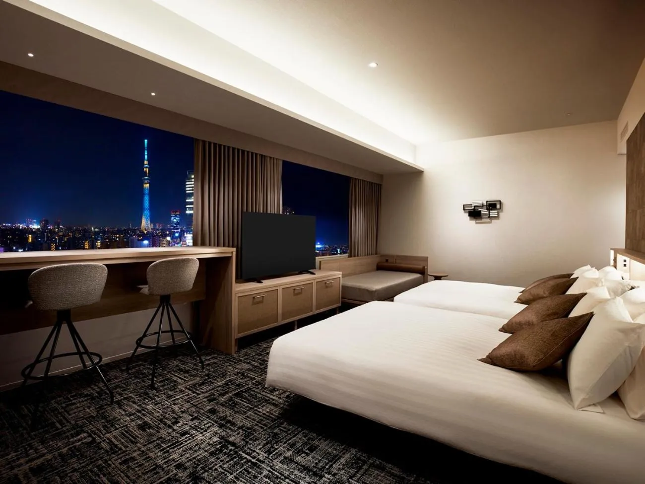 Photo of the whole room, Bed in Lotte City Hotel Kinshicho