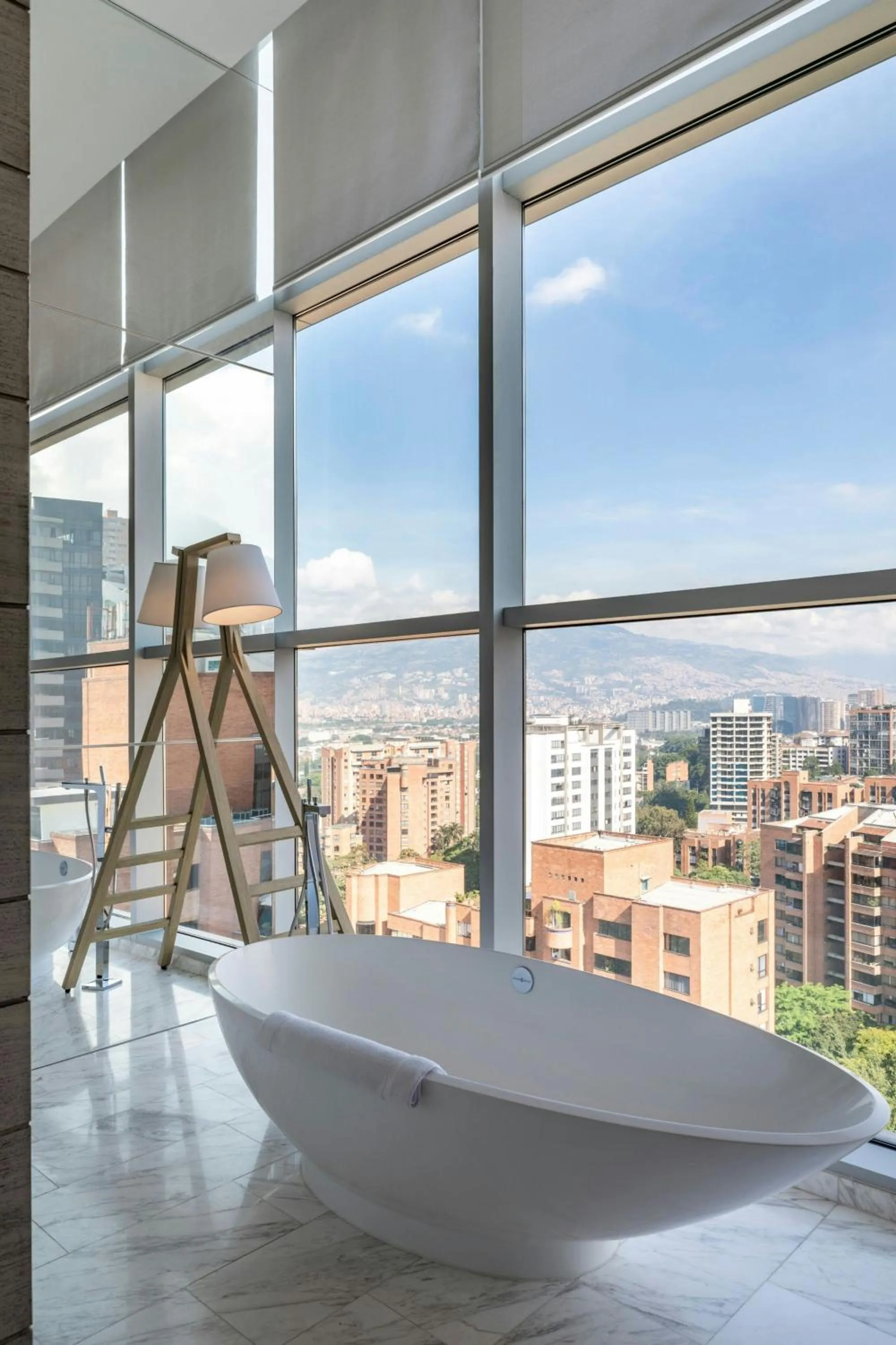 Bathroom in Medellin Marriott Hotel
