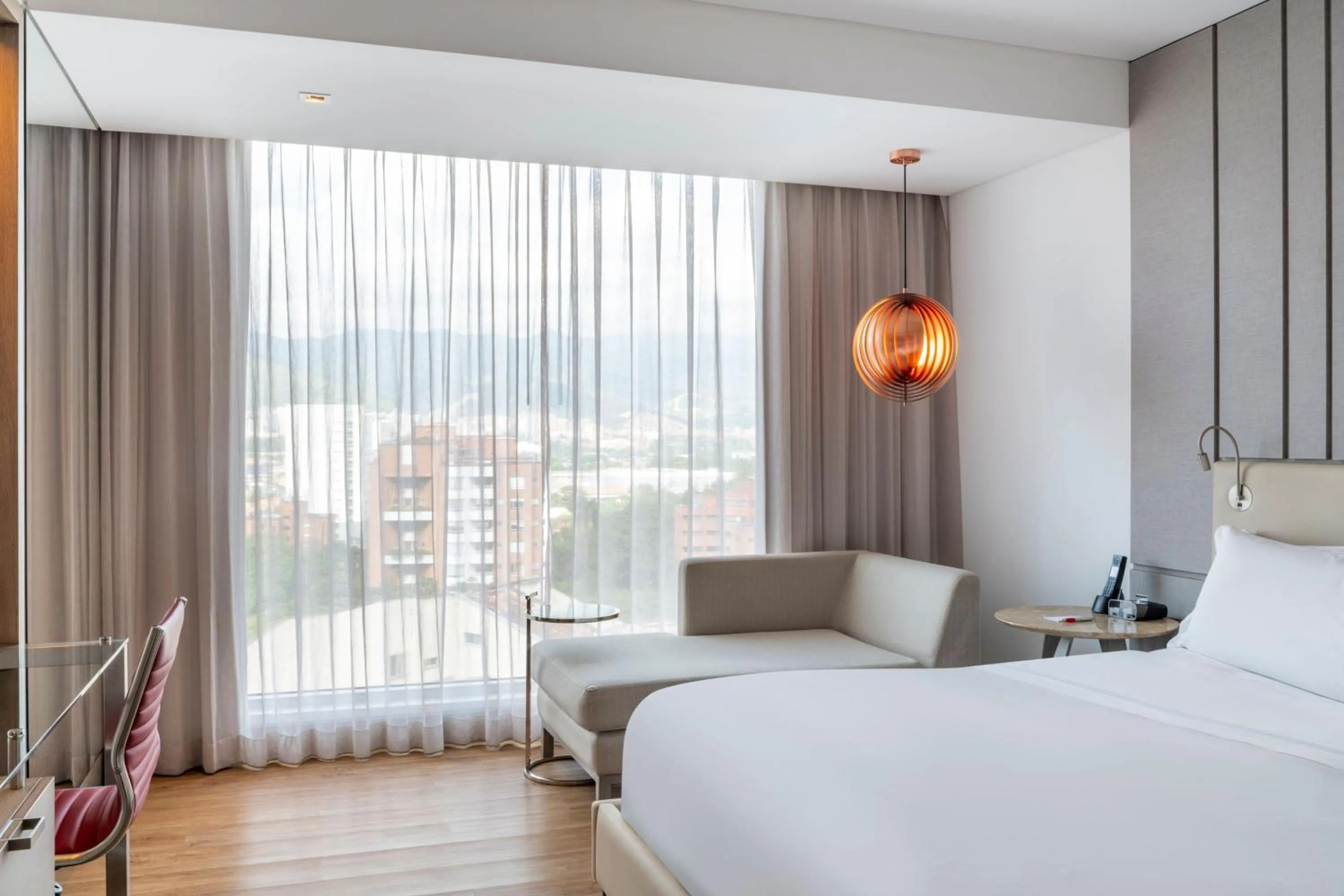 Photo of the whole room, Bed in Medellin Marriott Hotel