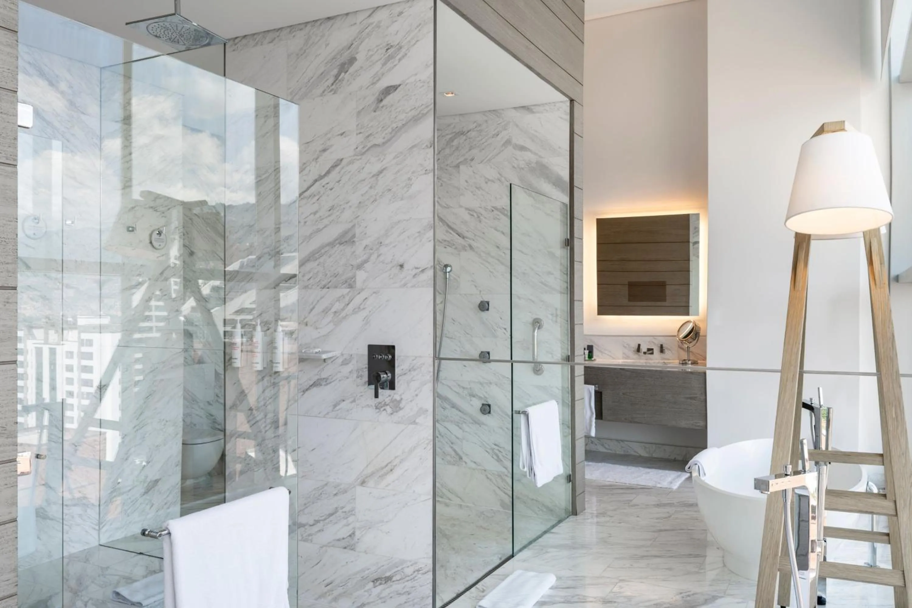 Bathroom in Medellin Marriott Hotel