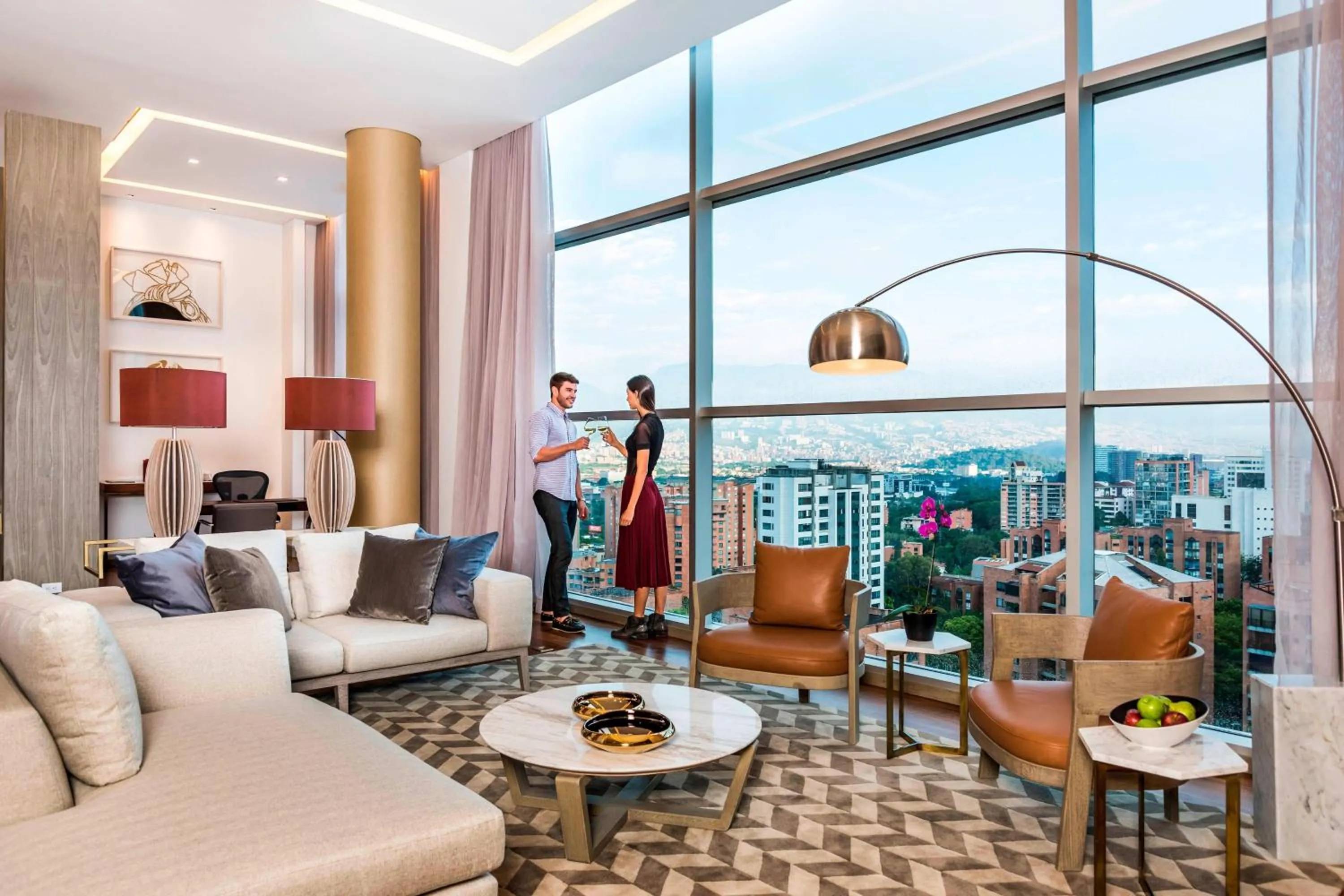 Living room in Medellin Marriott Hotel