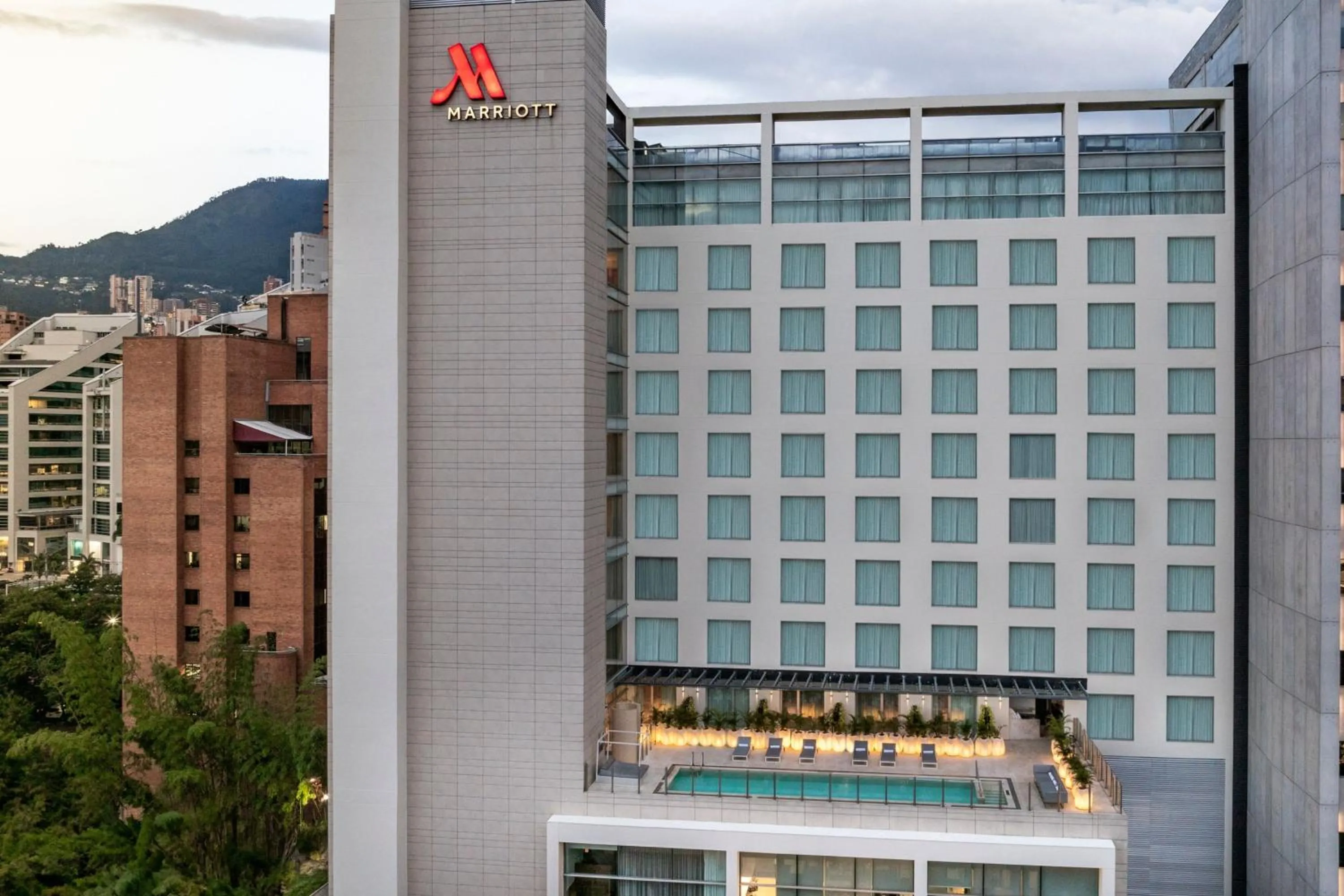 Property building in Medellin Marriott Hotel