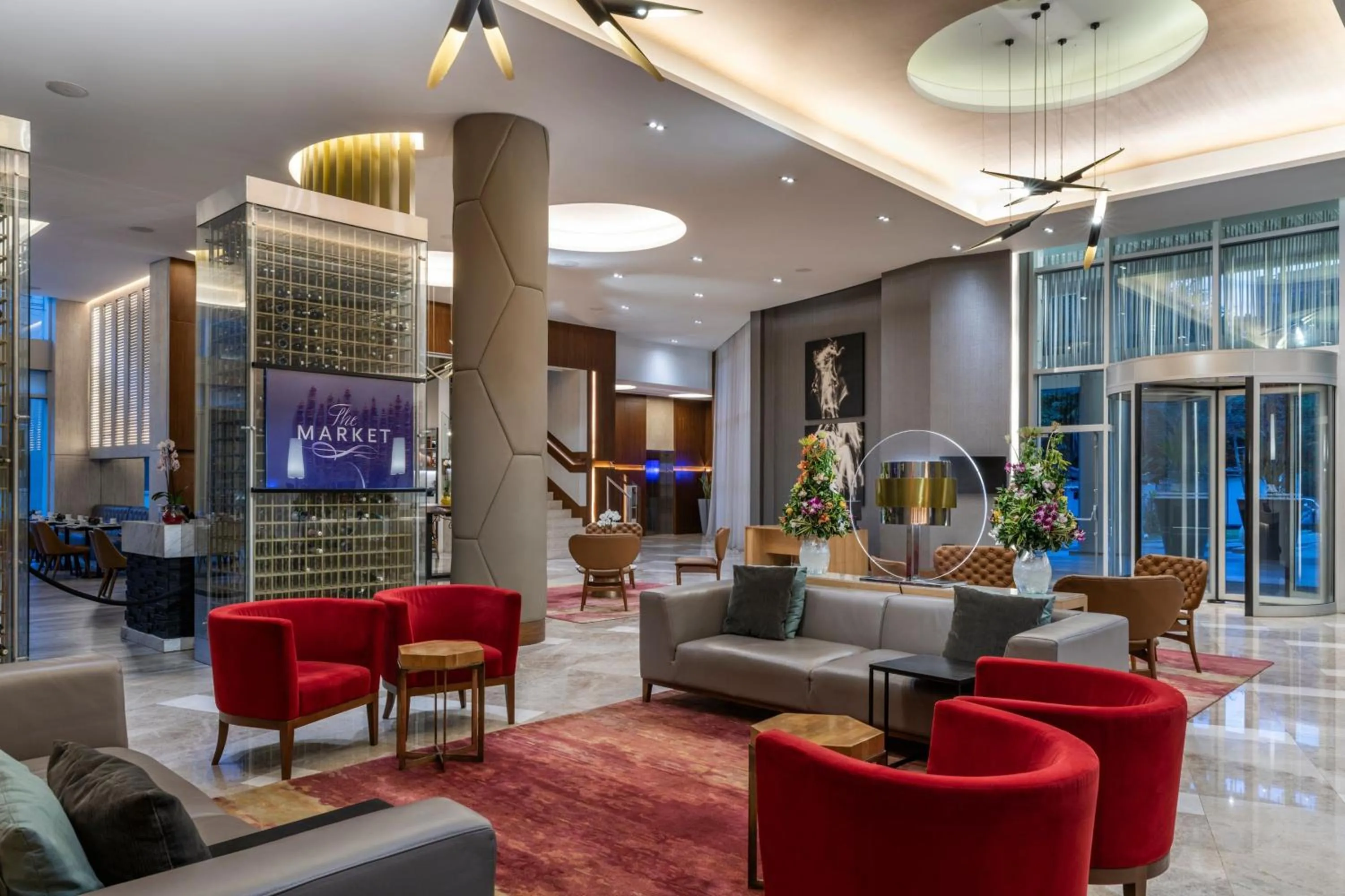 Lobby or reception in Medellin Marriott Hotel