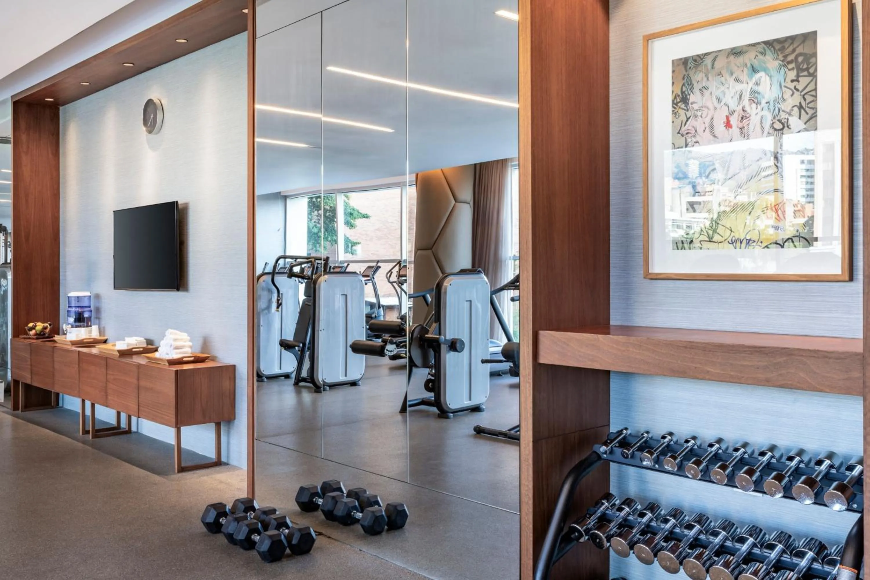 Fitness centre/facilities in Medellin Marriott Hotel