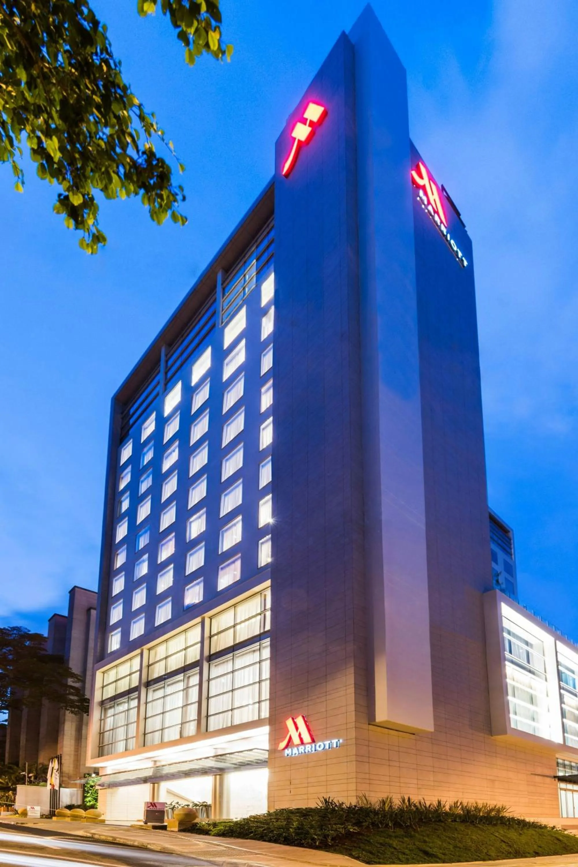 Property building in Medellin Marriott Hotel