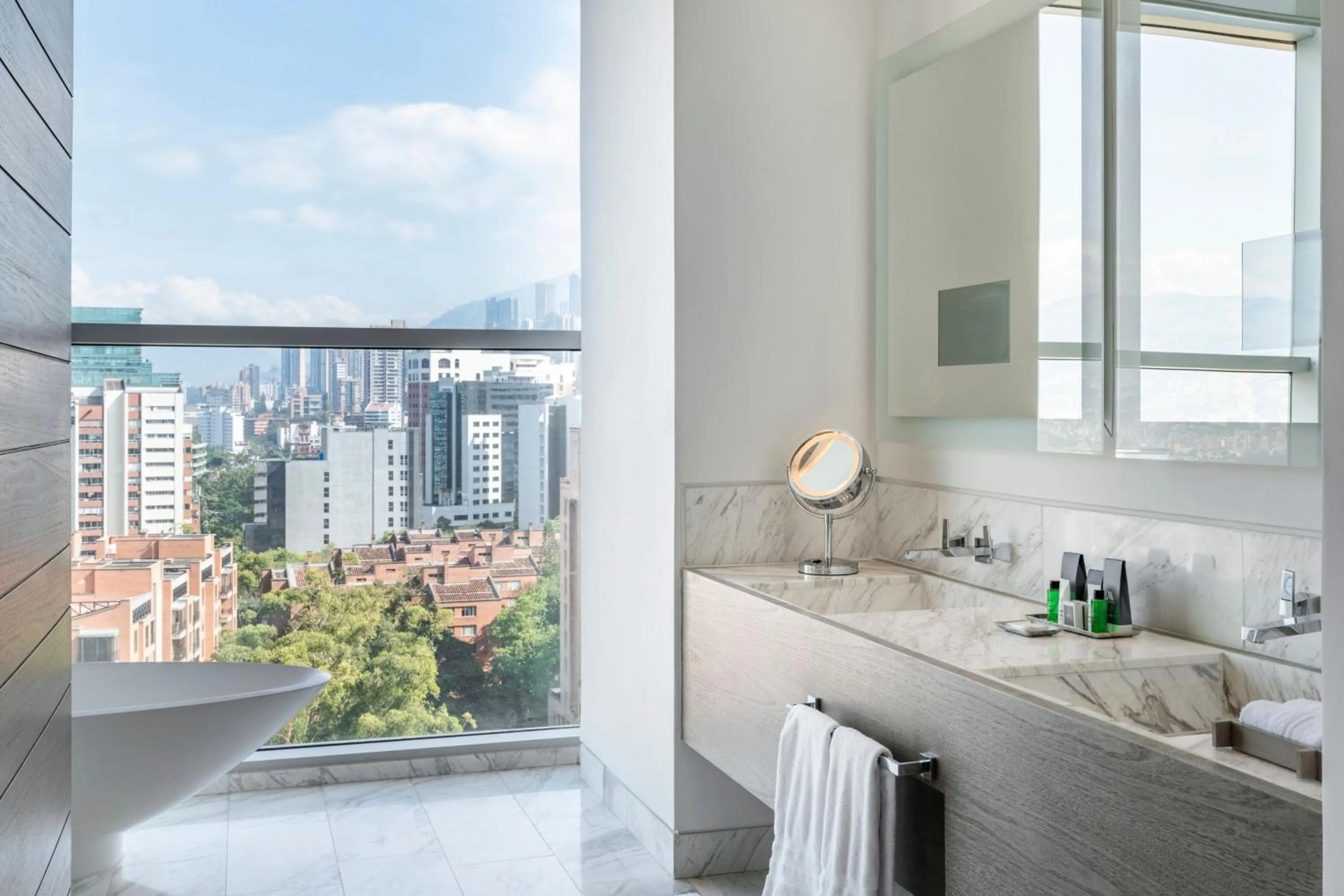 Bathroom in Medellin Marriott Hotel