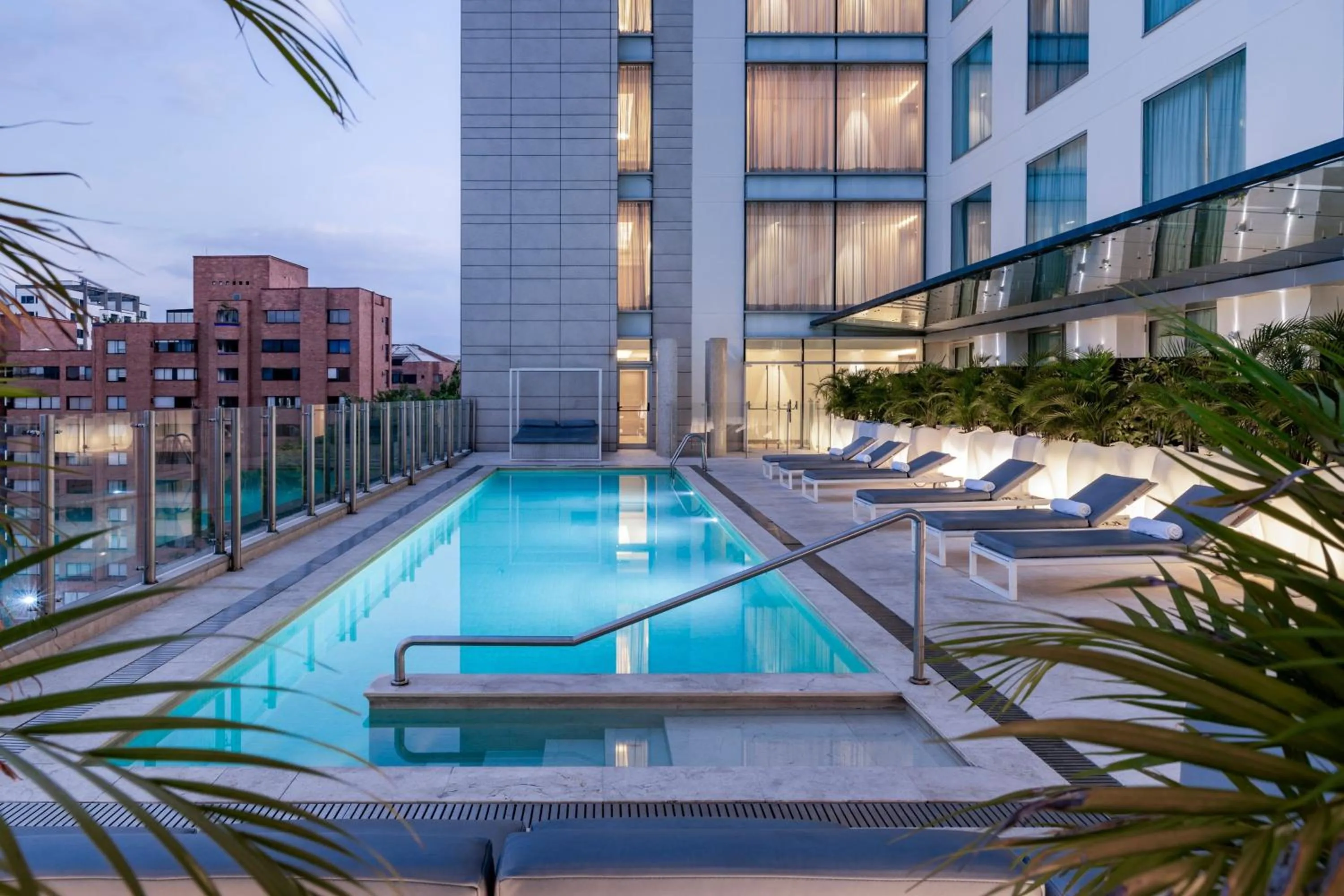 Swimming pool in Medellin Marriott Hotel