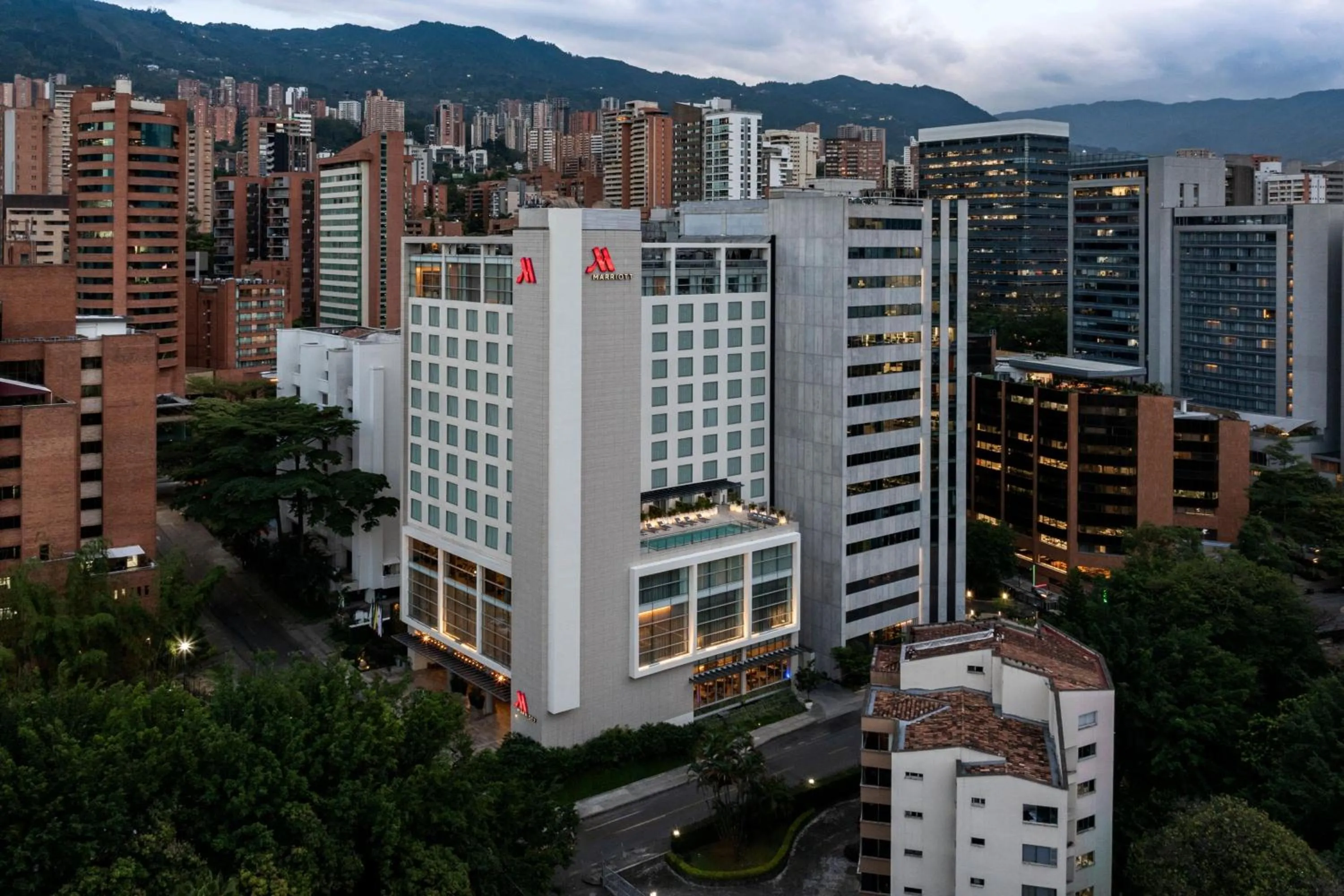 Property building in Medellin Marriott Hotel