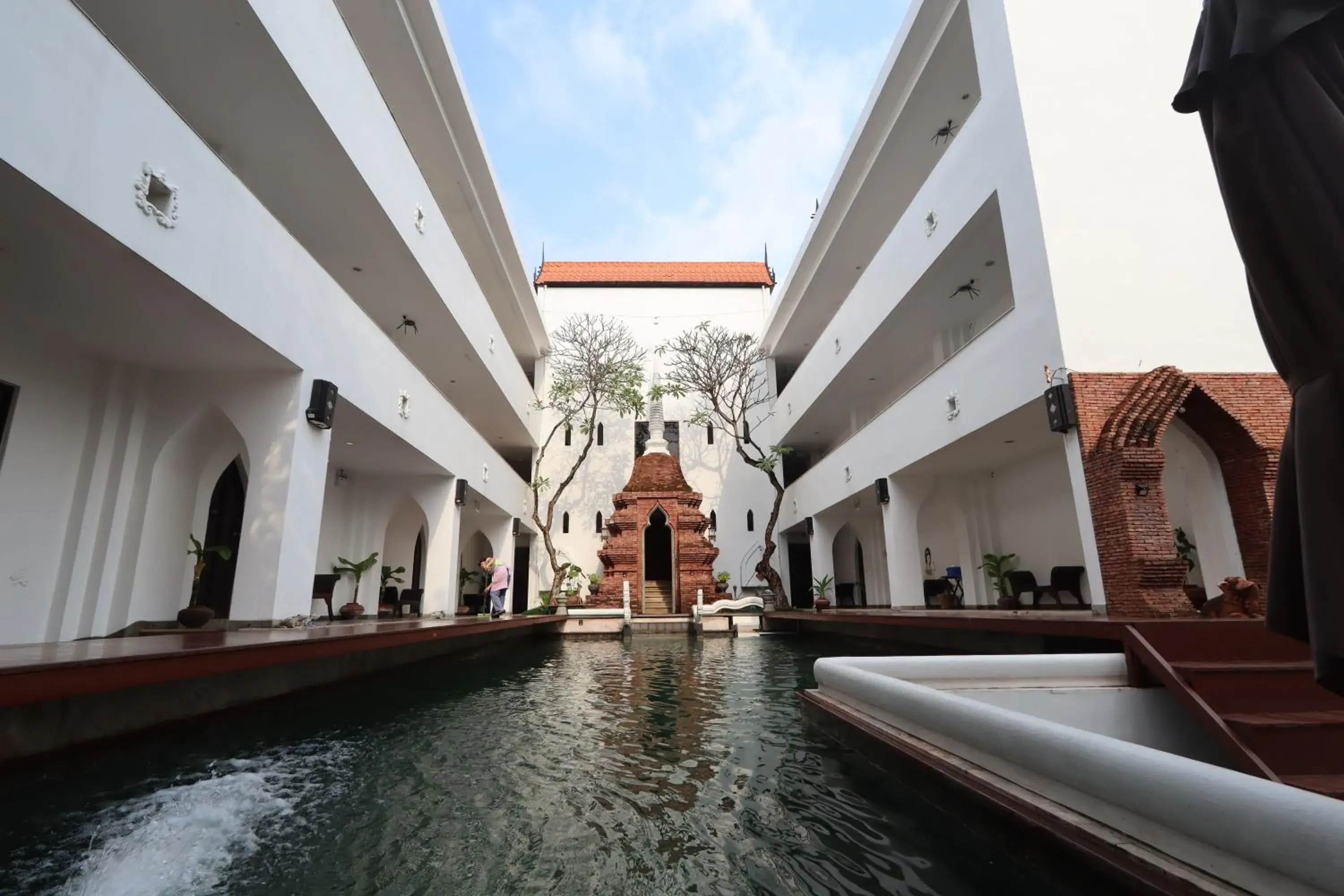 Pool view in Gudi Boutique Hotel Pool view in Gudi Boutique Hotel