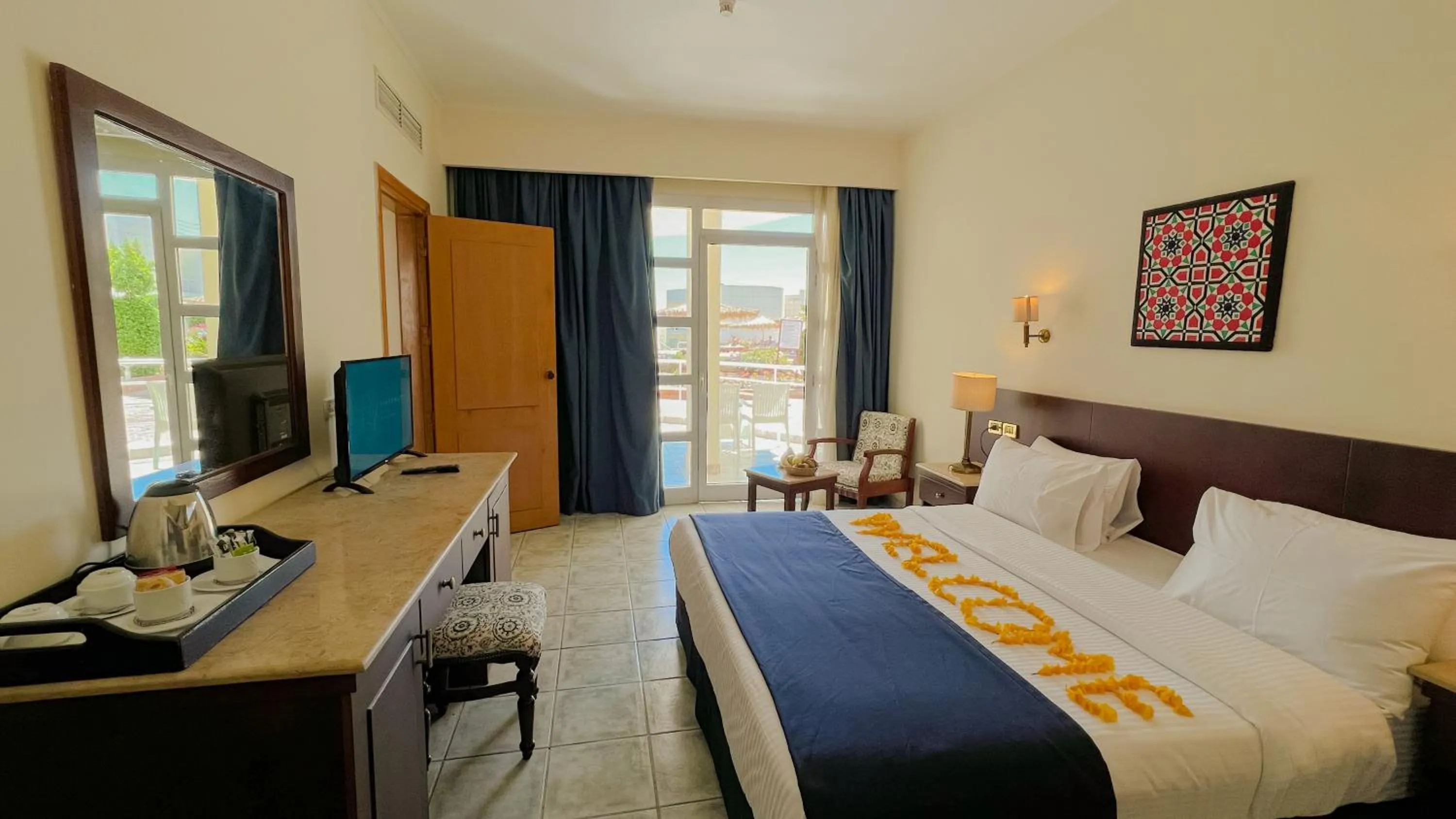 Bed in Sharm Reef Hotel