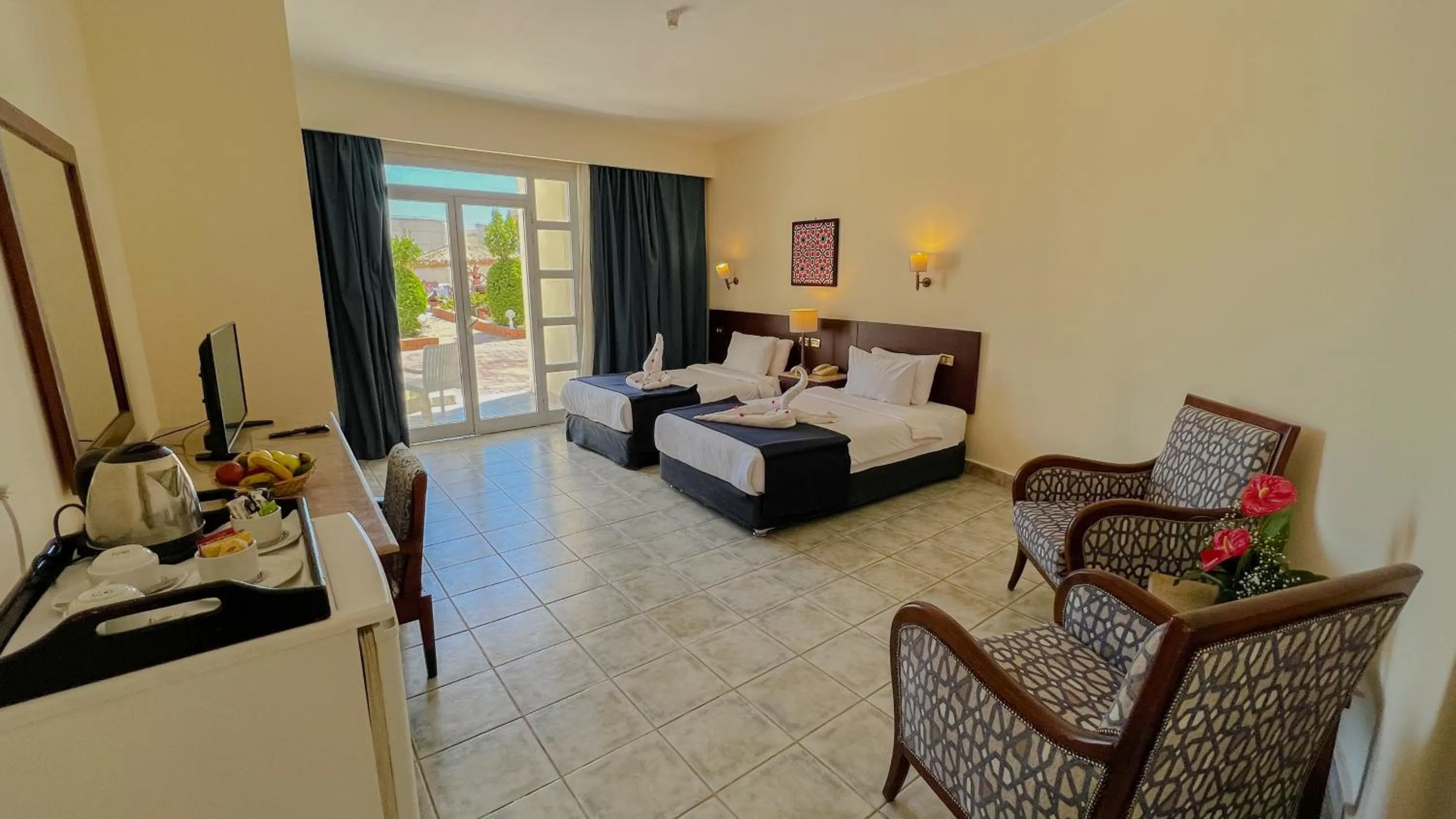 Bed in Sharm Reef Hotel