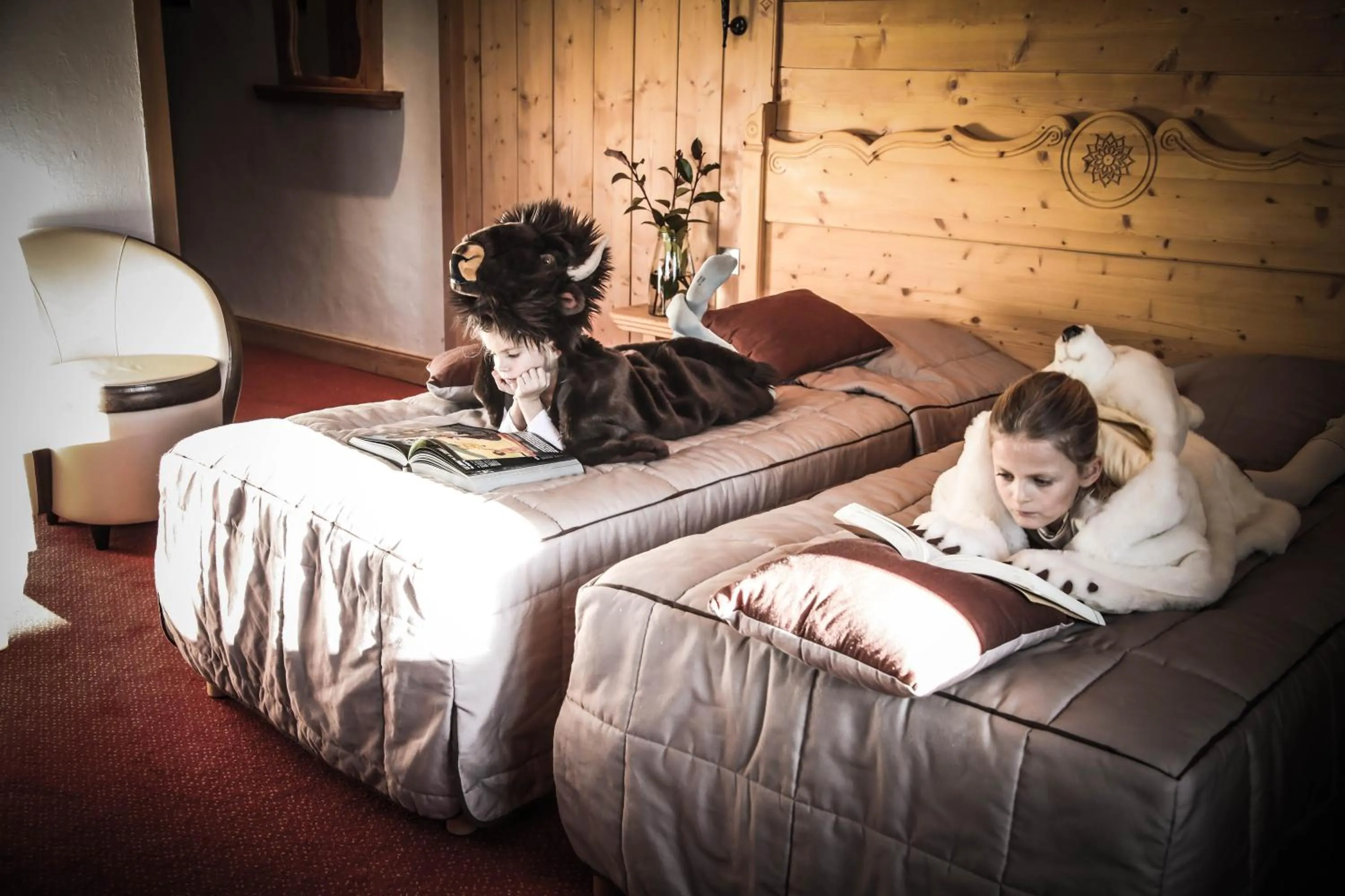 Winter, Bed in Hôtel Le Refuge