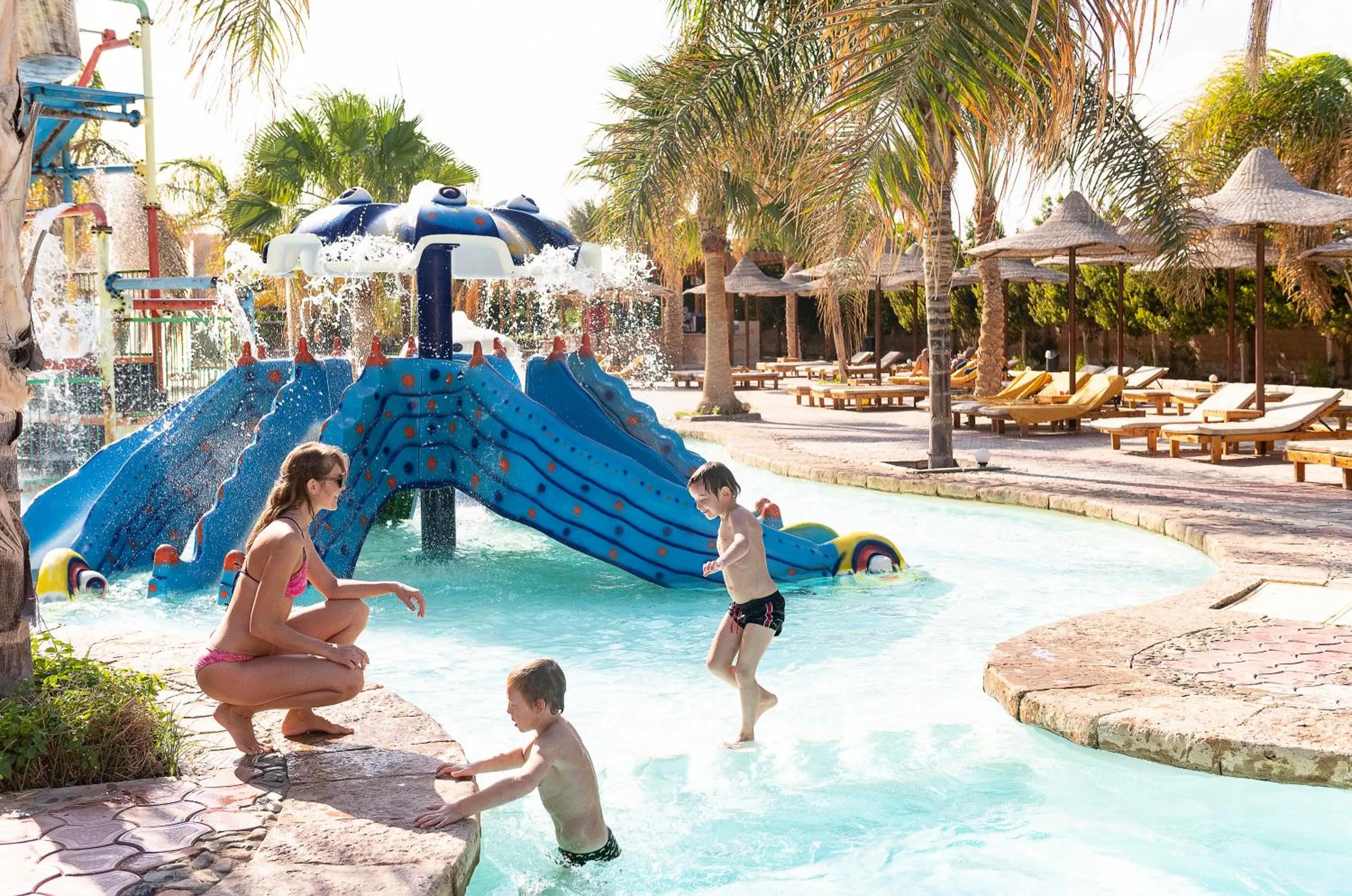 Aqua park in Three Corners Sea Beach Resort