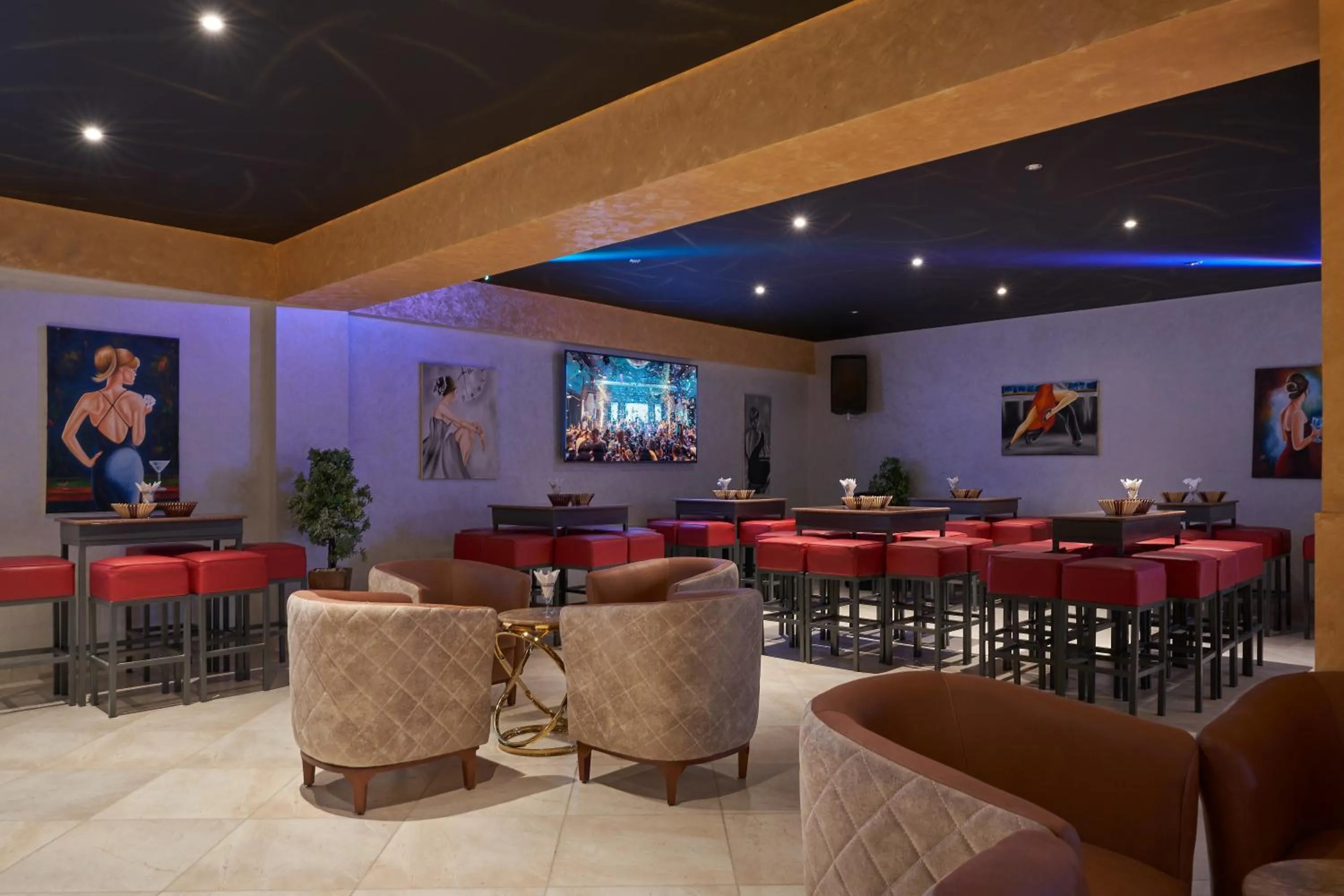Lounge or bar in Three Corners Sea Beach Resort