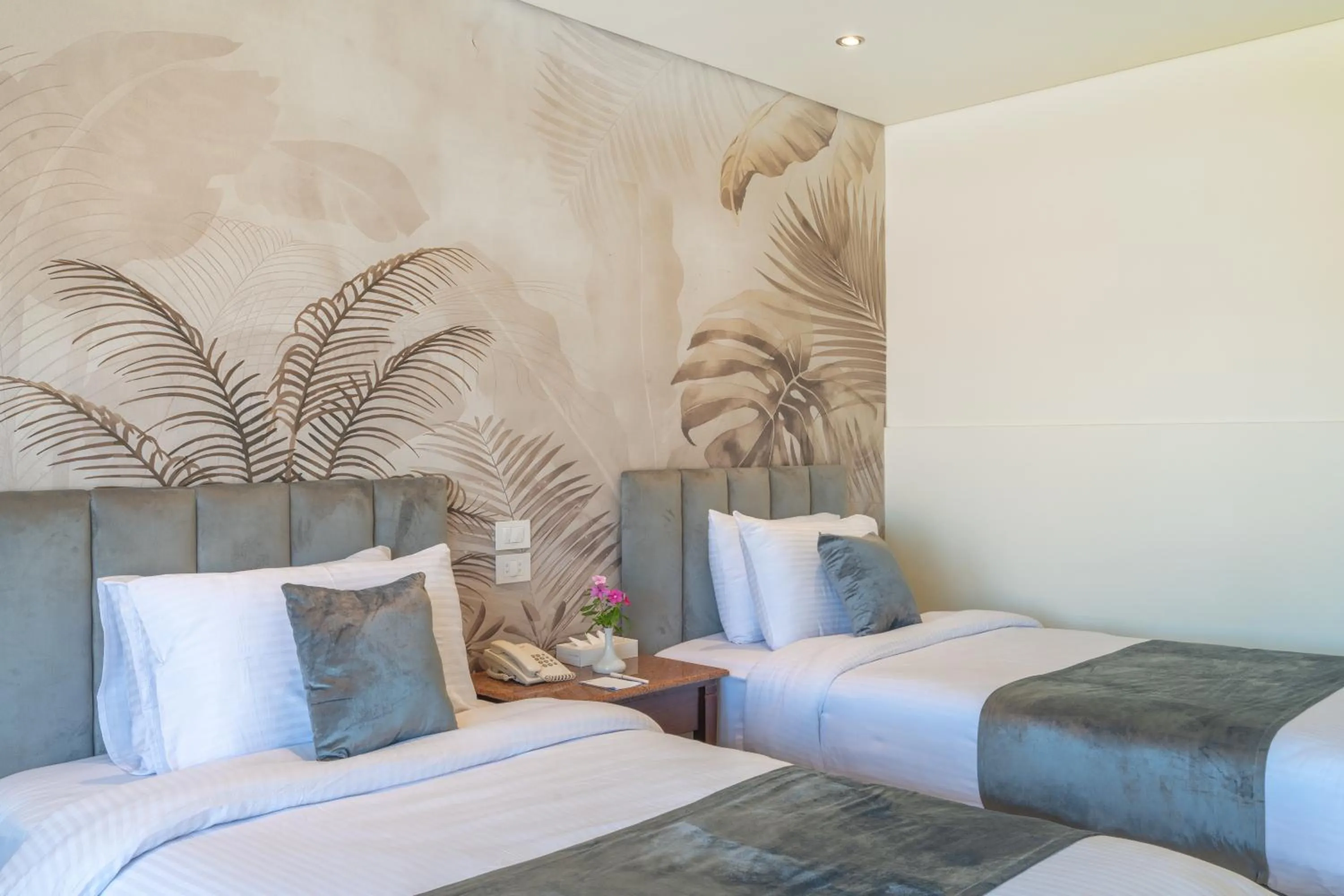 Bed in Three Corners Sea Beach Resort