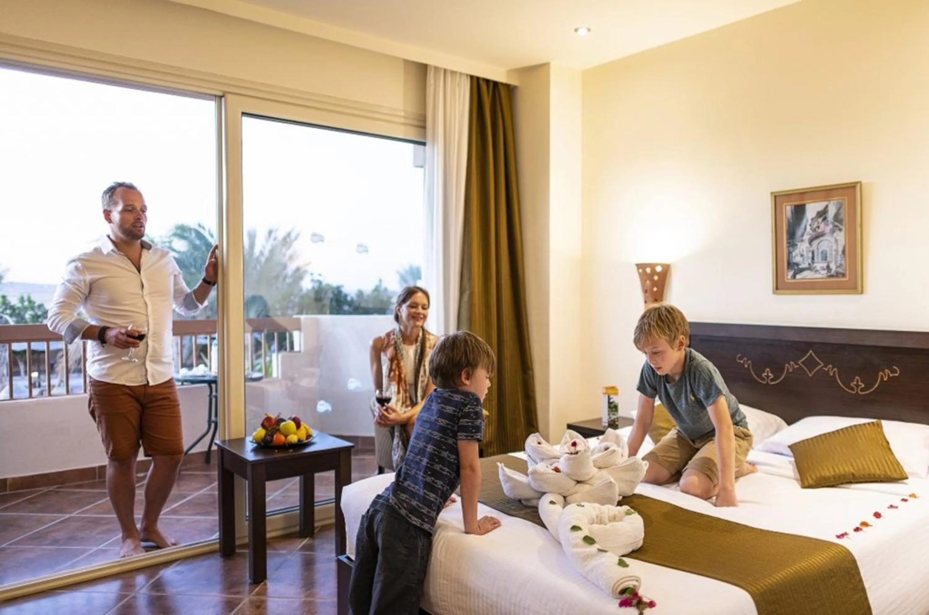 Bedroom in Three Corners Sea Beach Resort