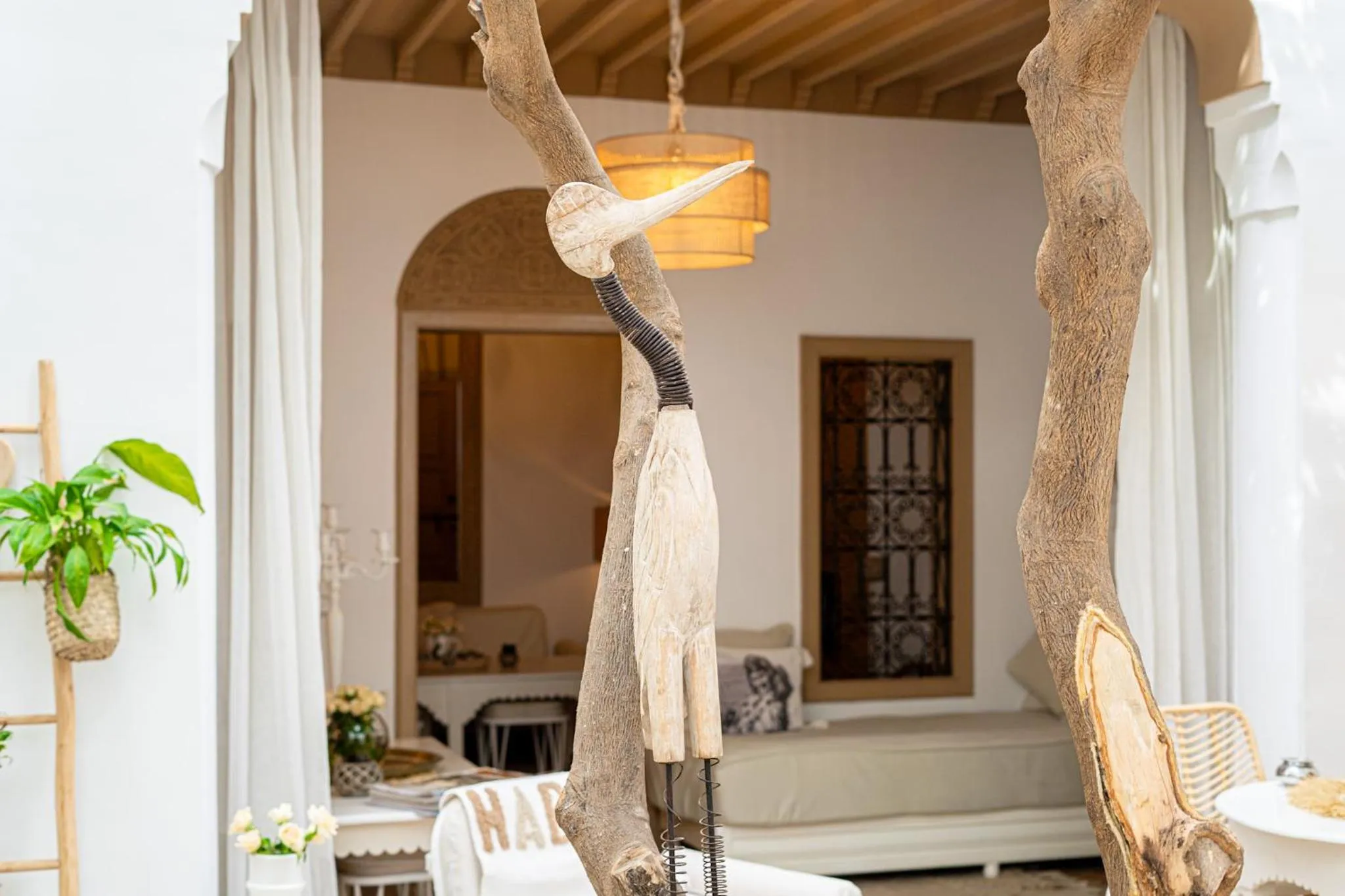 Patio, Bed in Riad Les Orangers D'alilia