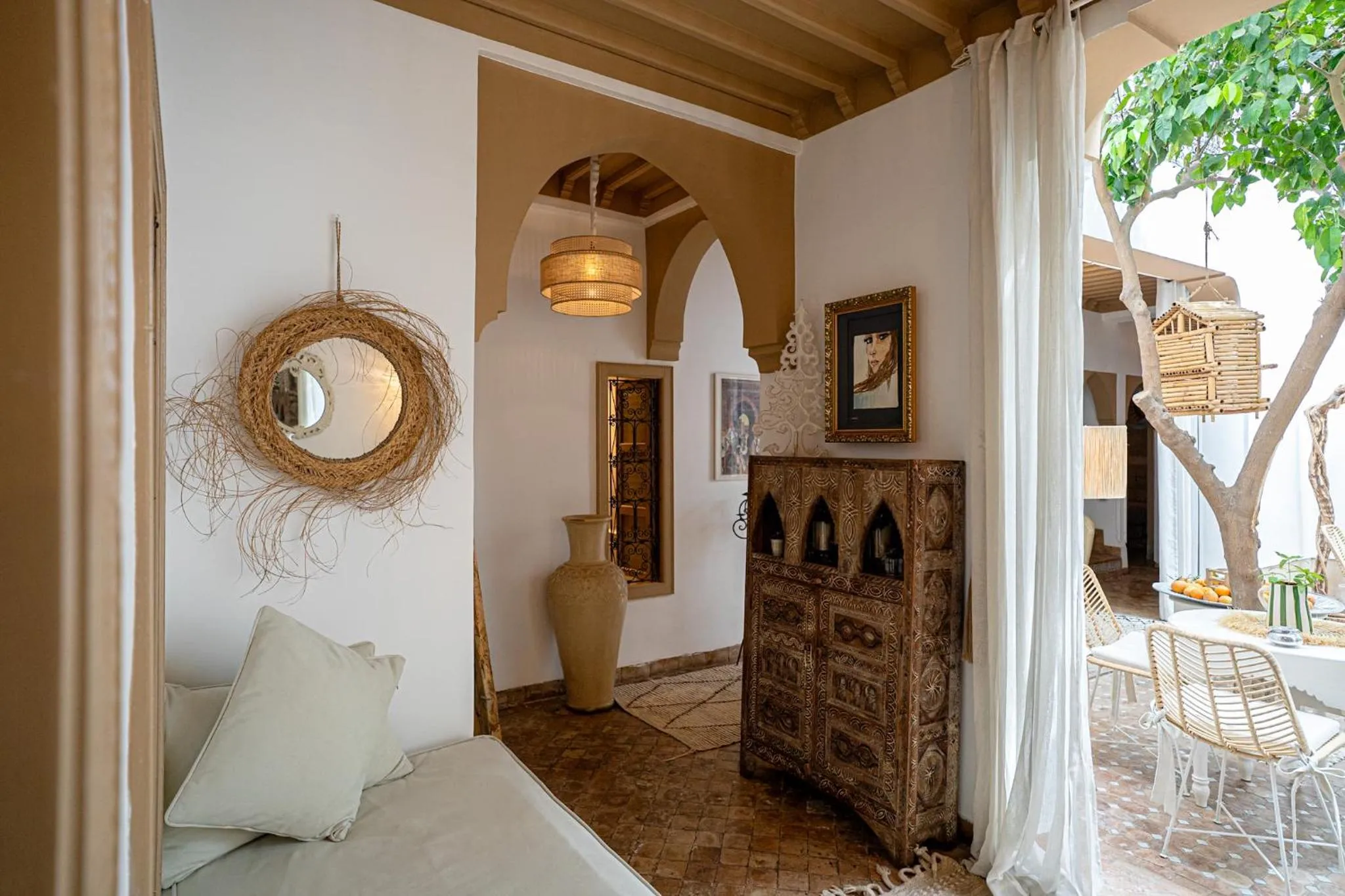 Living room in Riad Les Orangers D'alilia