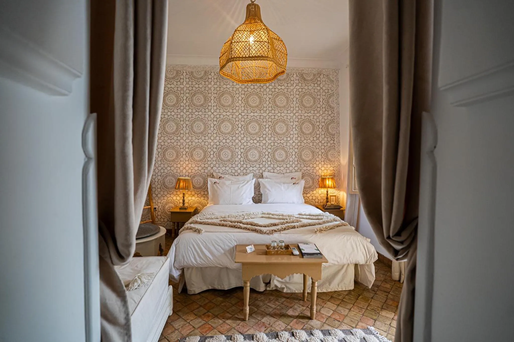 Bedroom, Bed in Riad Les Orangers D'alilia