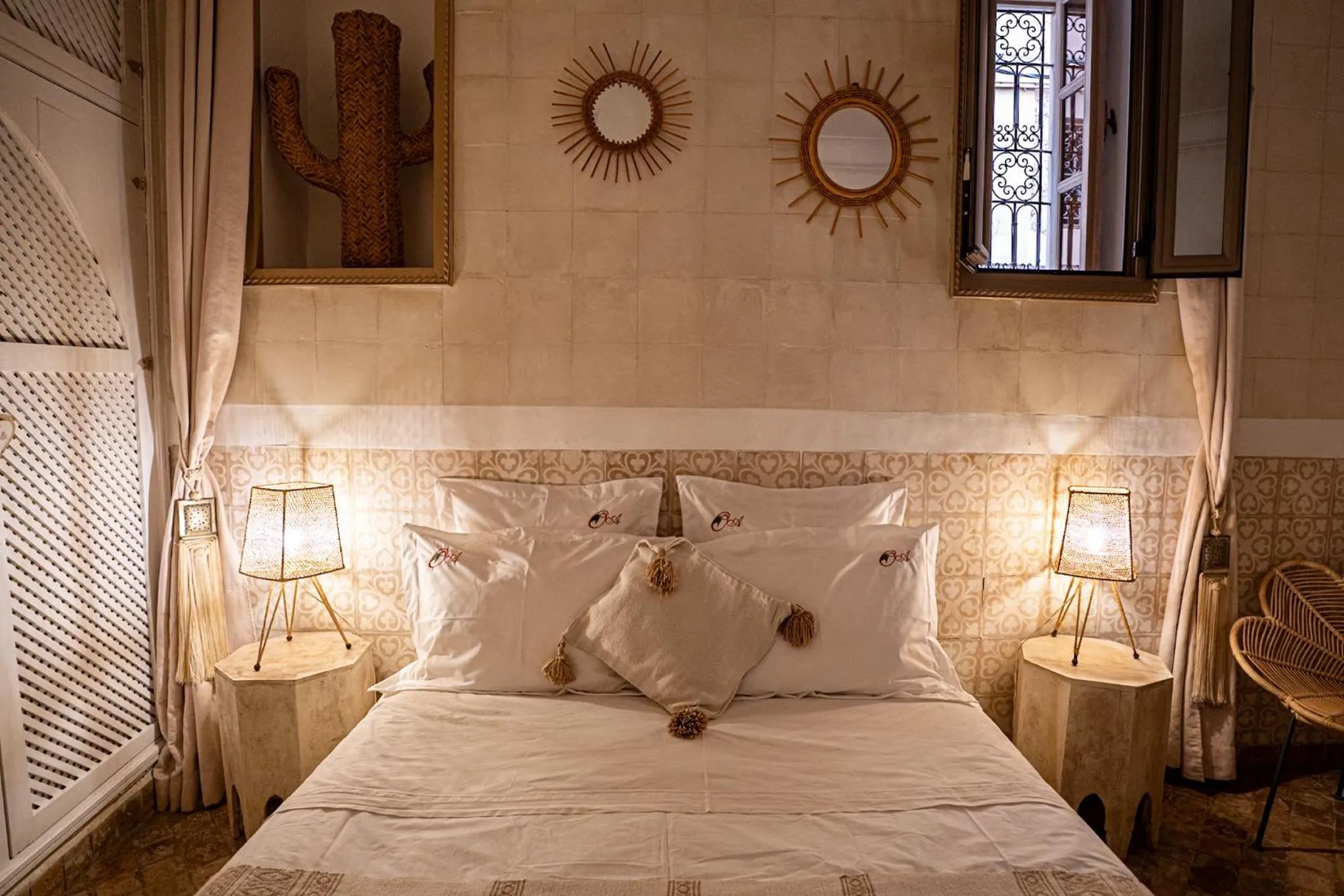 Bedroom, Bed in Riad Les Orangers D'alilia