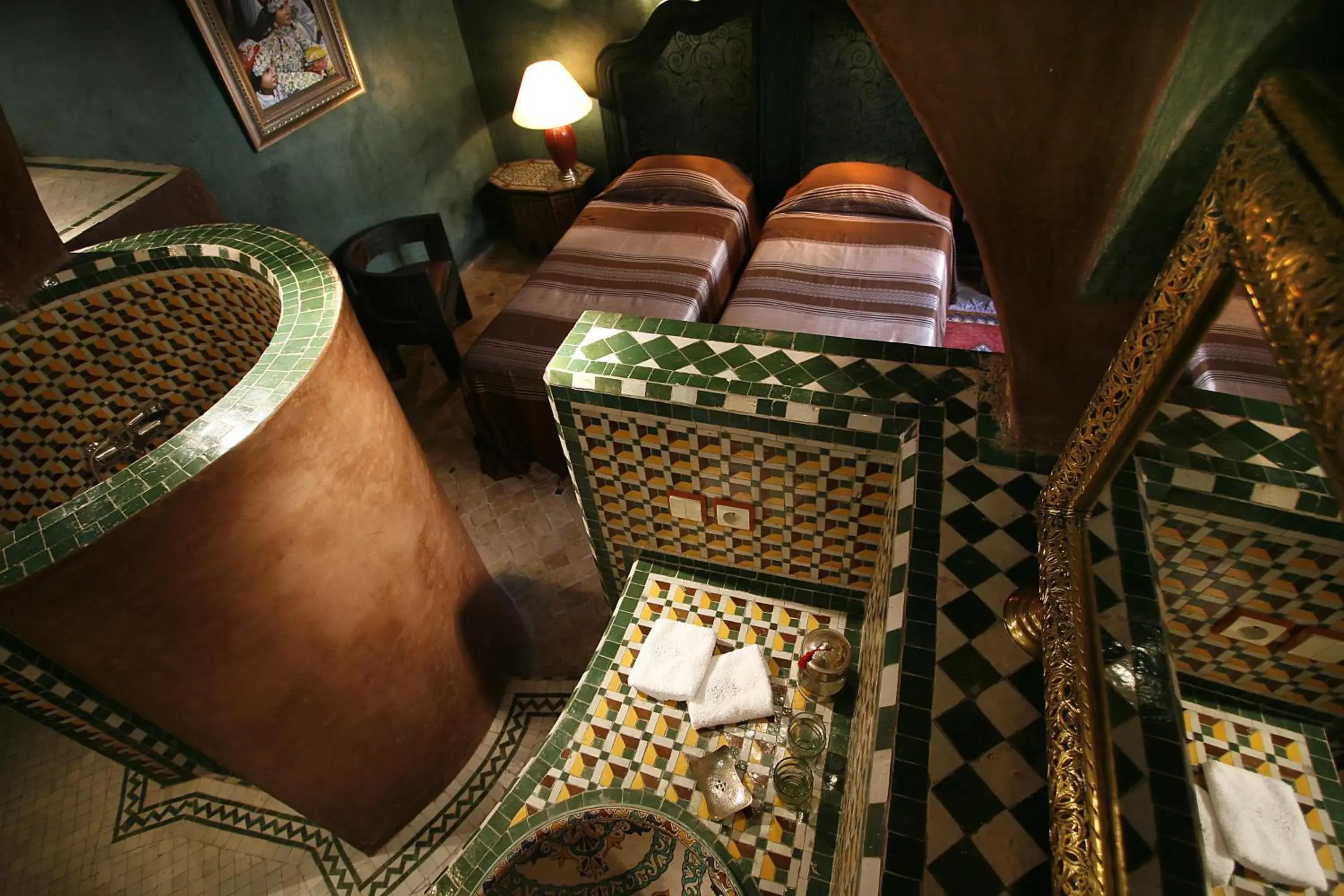 Bathroom, Bed in Riad Moullaoud Bathroom, Bed in Riad Moullaoud
