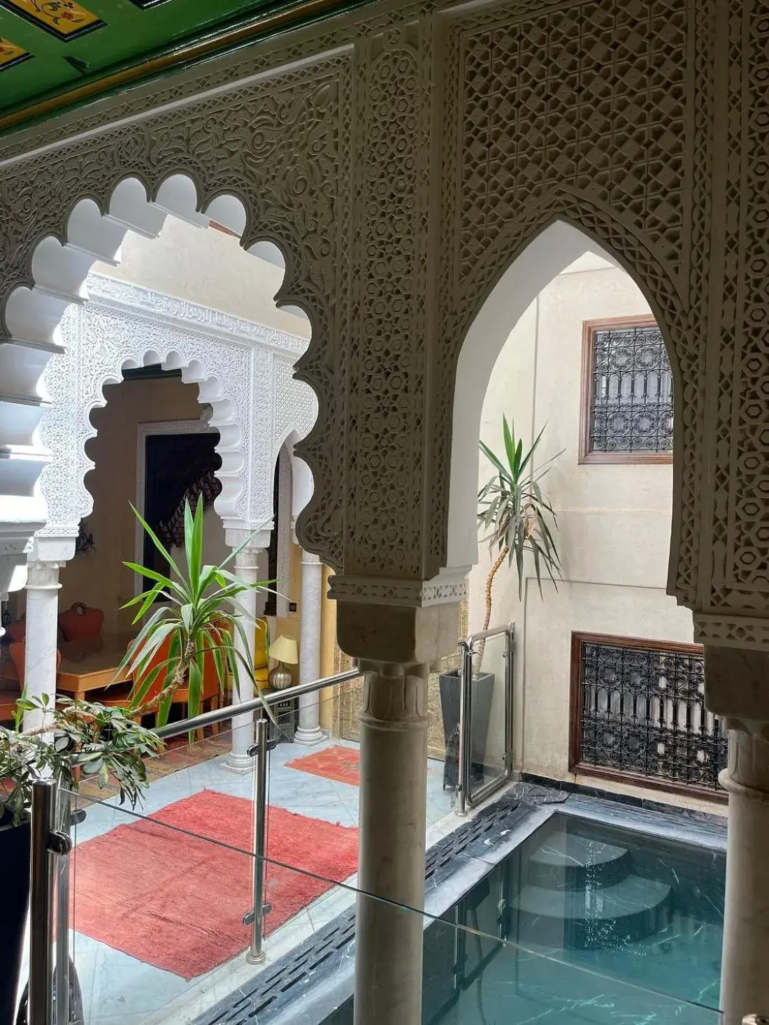 Pool view in Riad Moullaoud Pool view in Riad Moullaoud