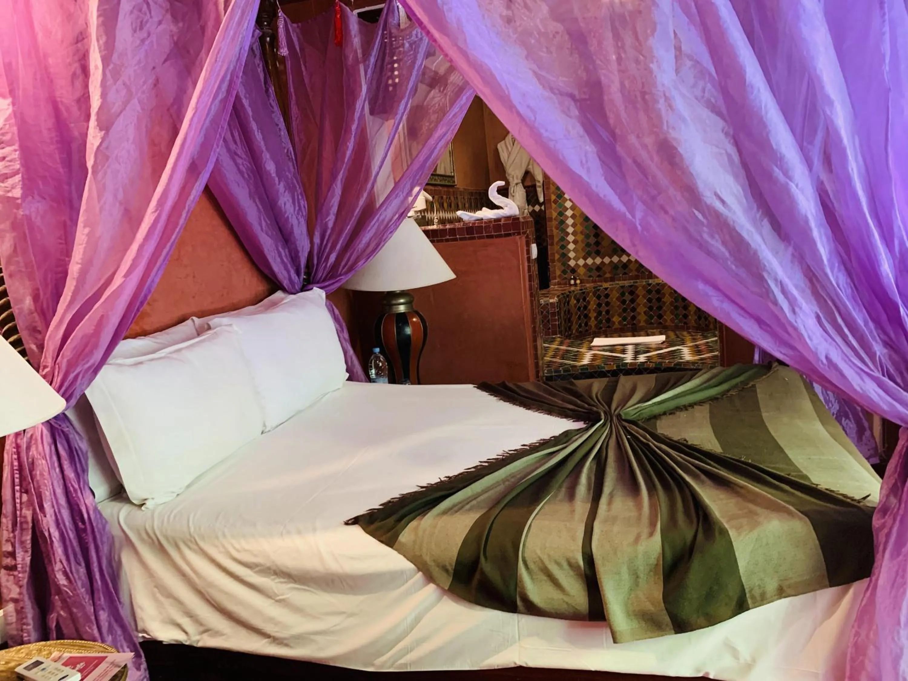 Bed in Riad Moullaoud