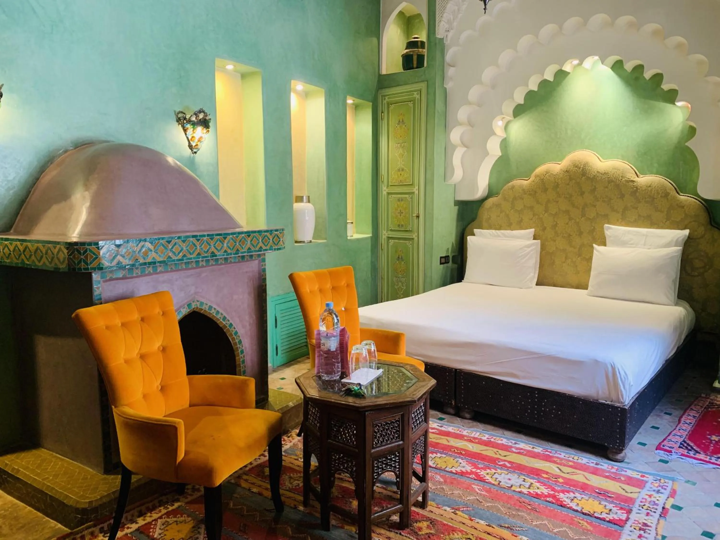 Bed in Riad Moullaoud
