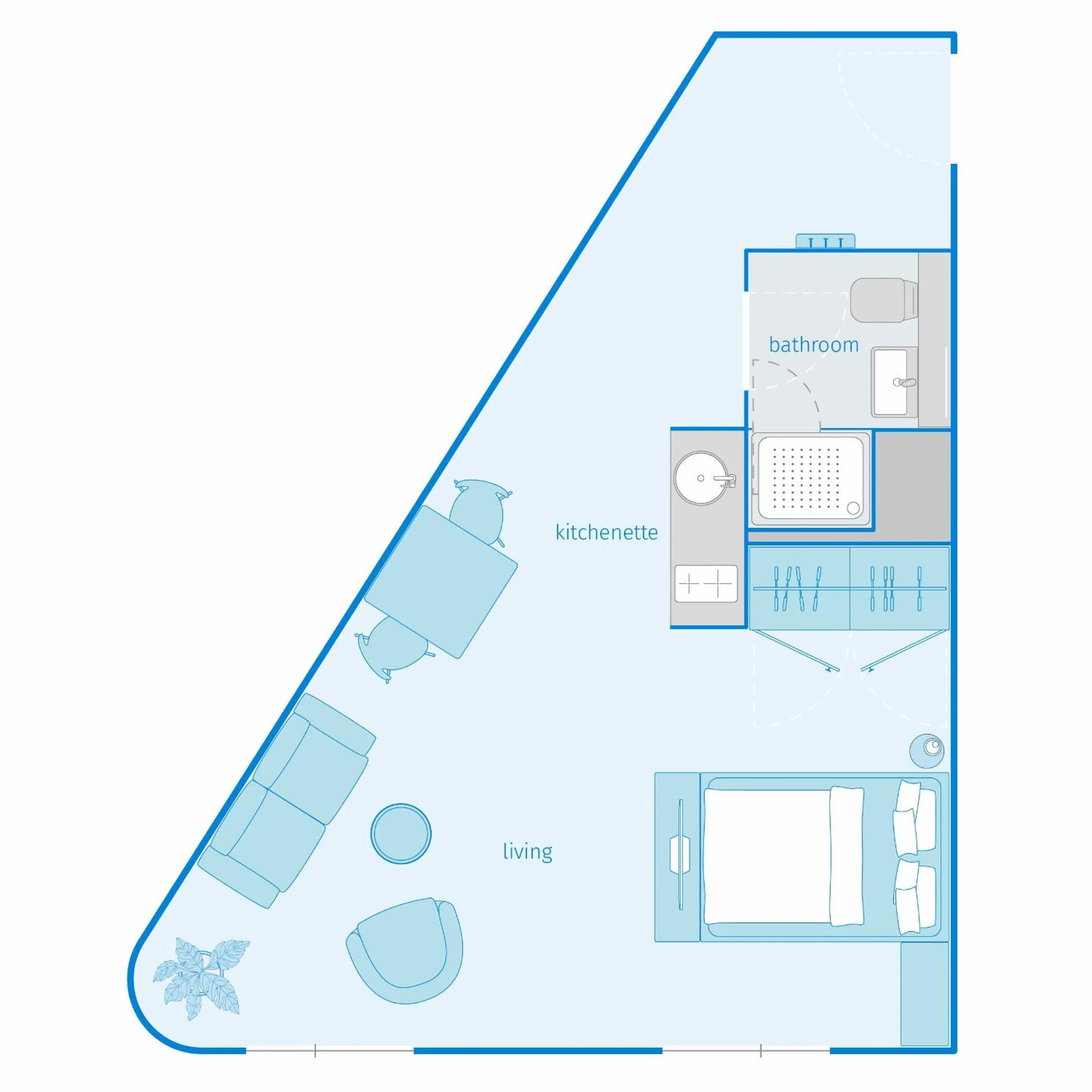 Floor plan in smartments Berlin Karlshorst