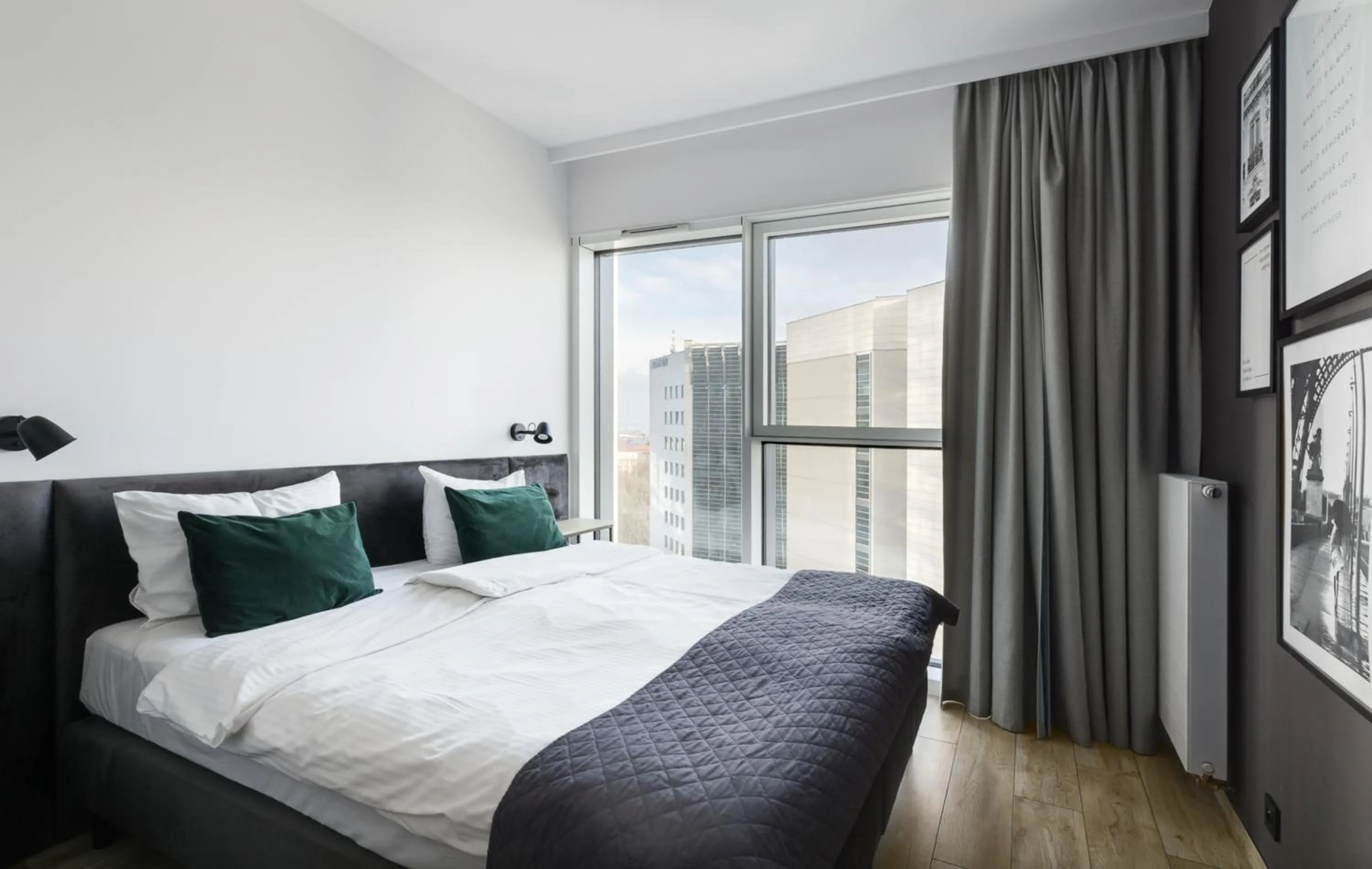 Bed in Poznań Apartments Towarowa