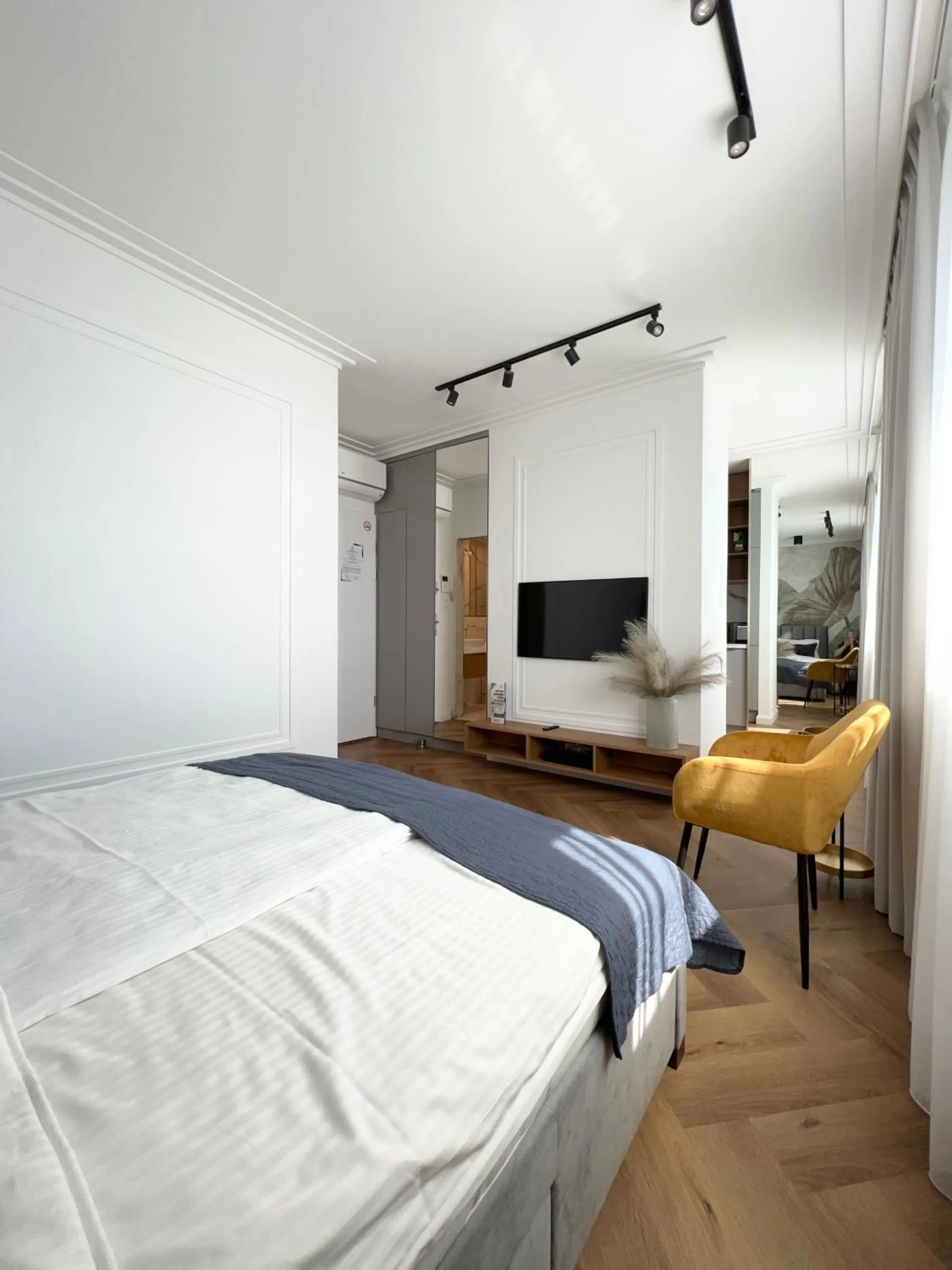 Bed in Poznań Apartments Towarowa