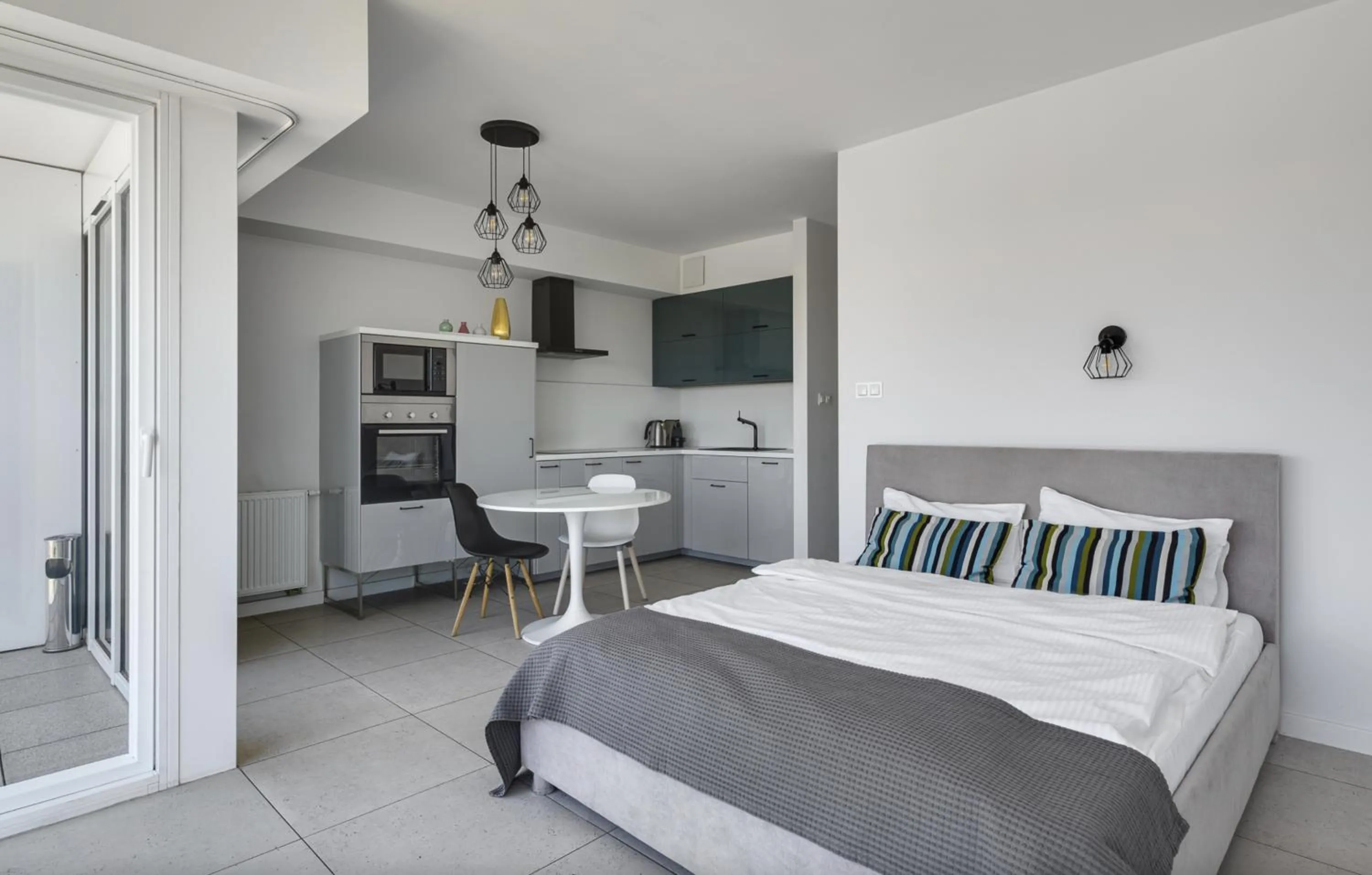 Bed in Poznań Apartments Towarowa