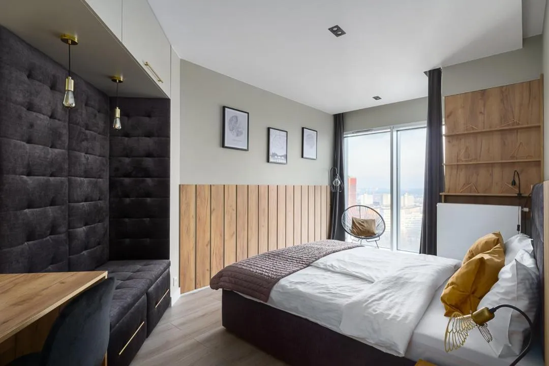 Bed in Poznań Apartments Towarowa