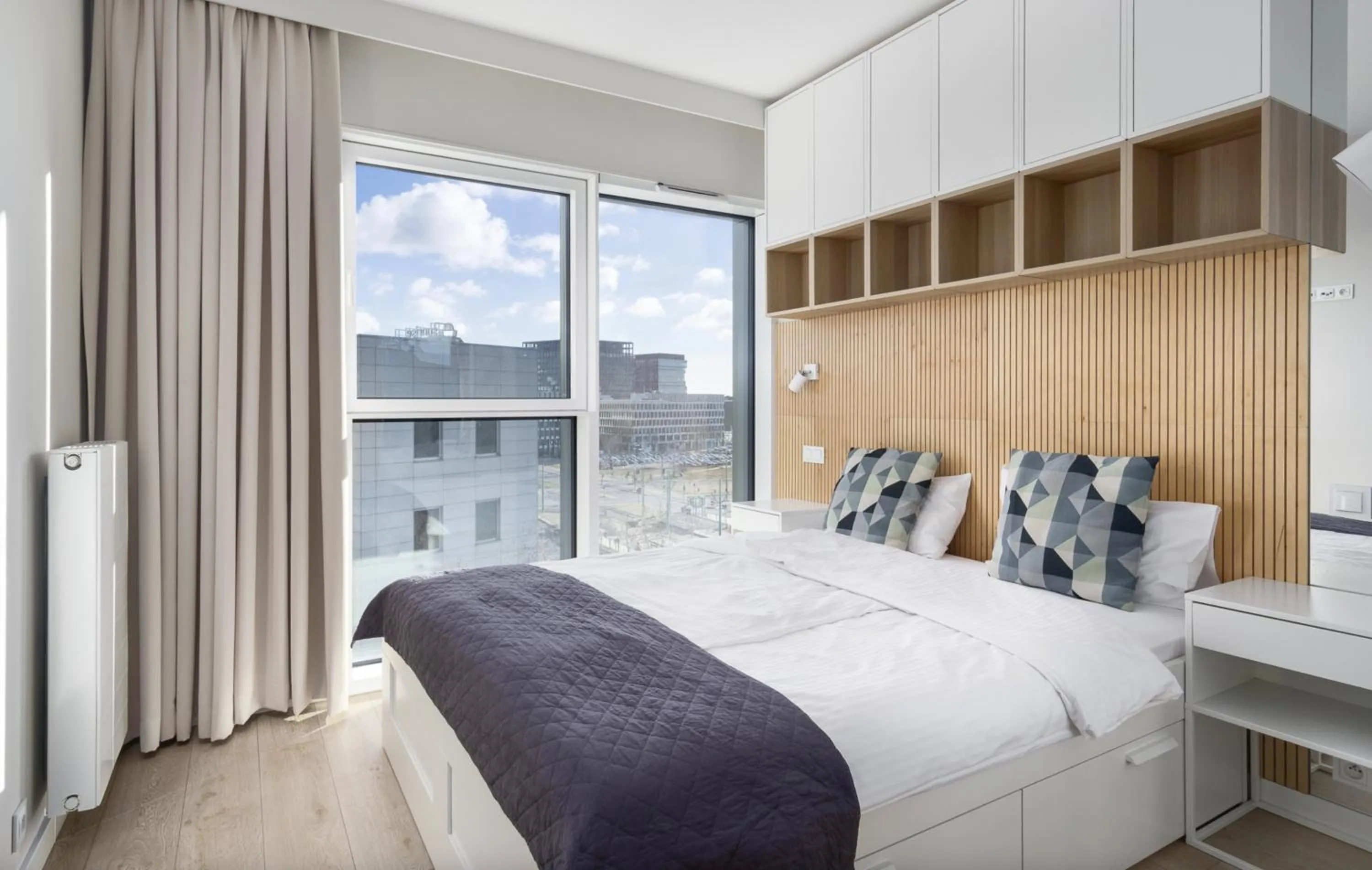 Bed in Poznań Apartments Towarowa