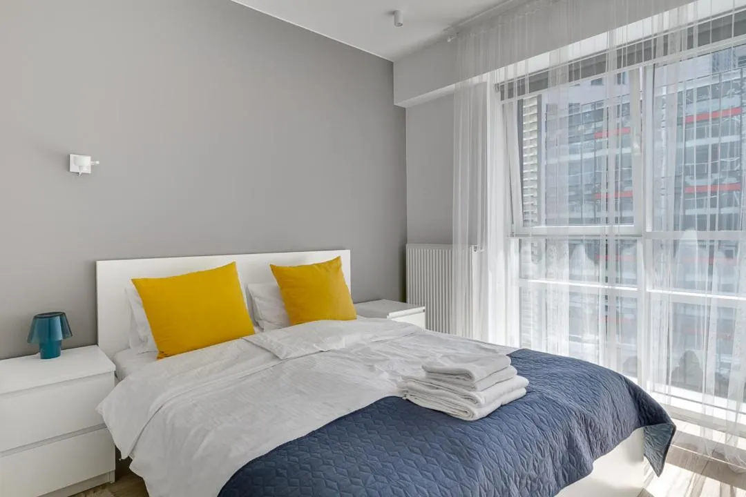 Bed in Poznań Apartments Towarowa