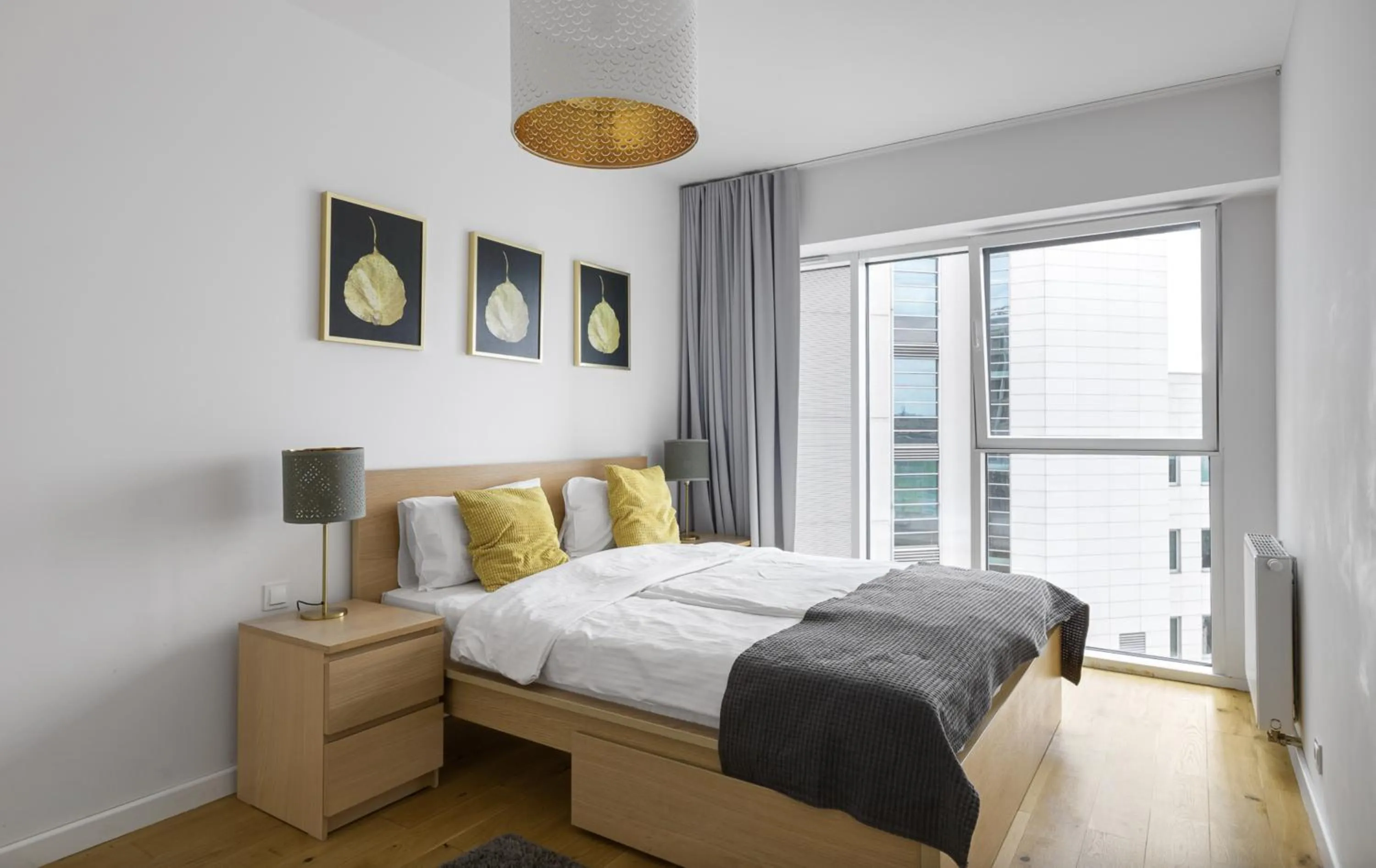 Bed in Poznań Apartments Towarowa