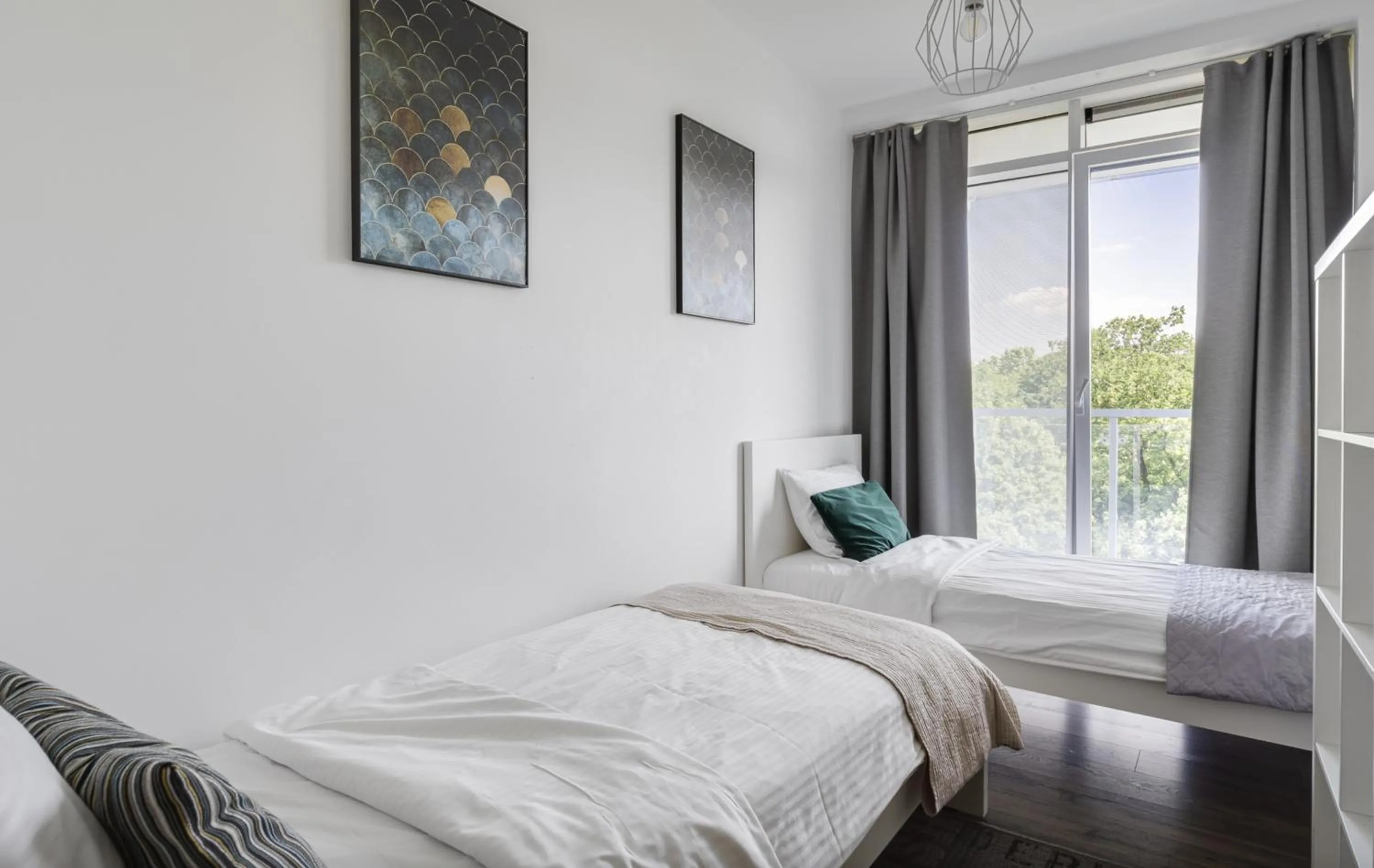 Bed in Poznań Apartments Towarowa