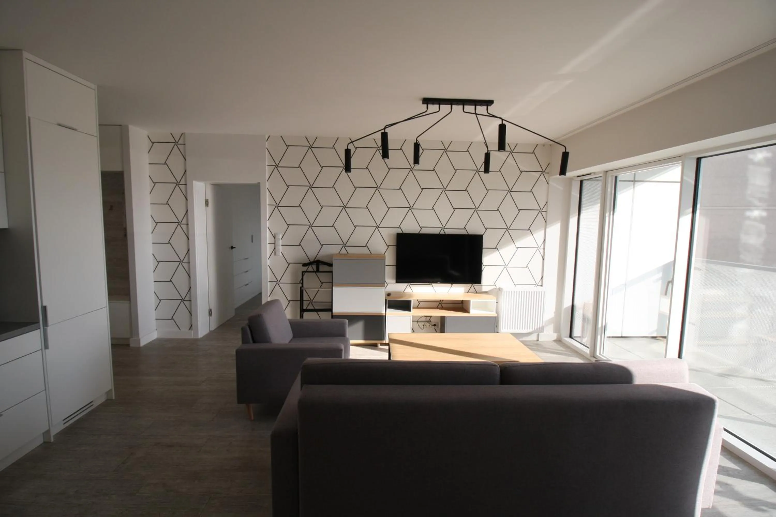 Living room in Poznań Apartments Towarowa