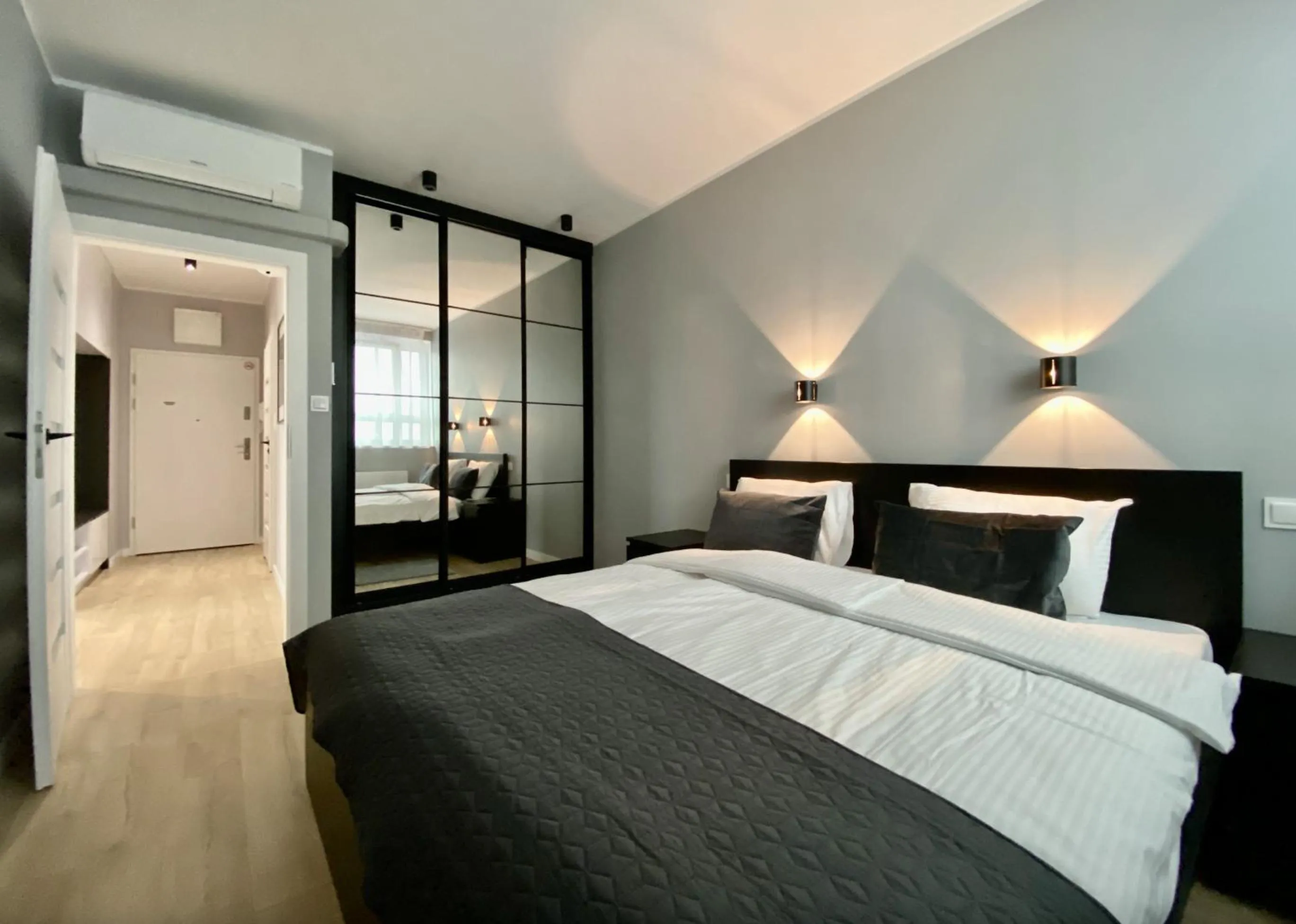 Bed in Poznań Apartments Towarowa