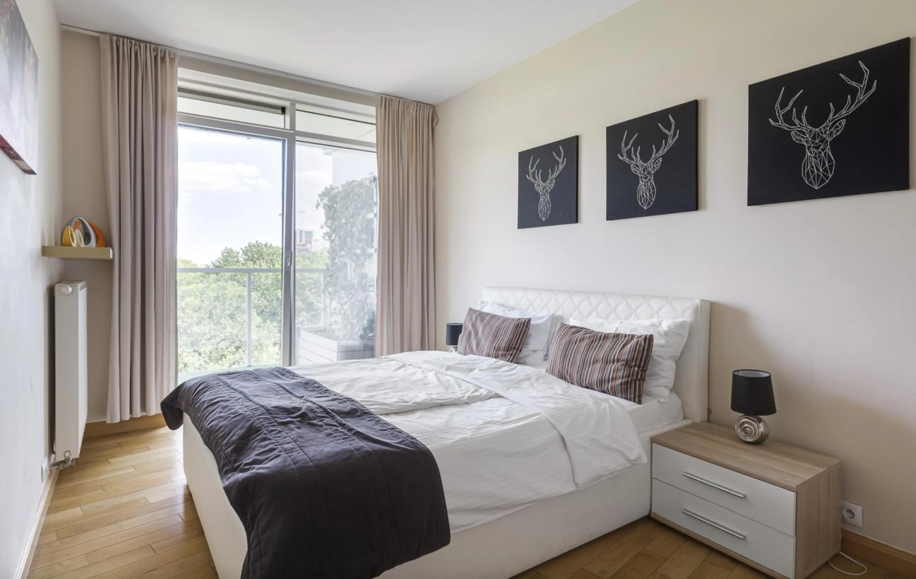 Bed in Poznań Apartments Towarowa