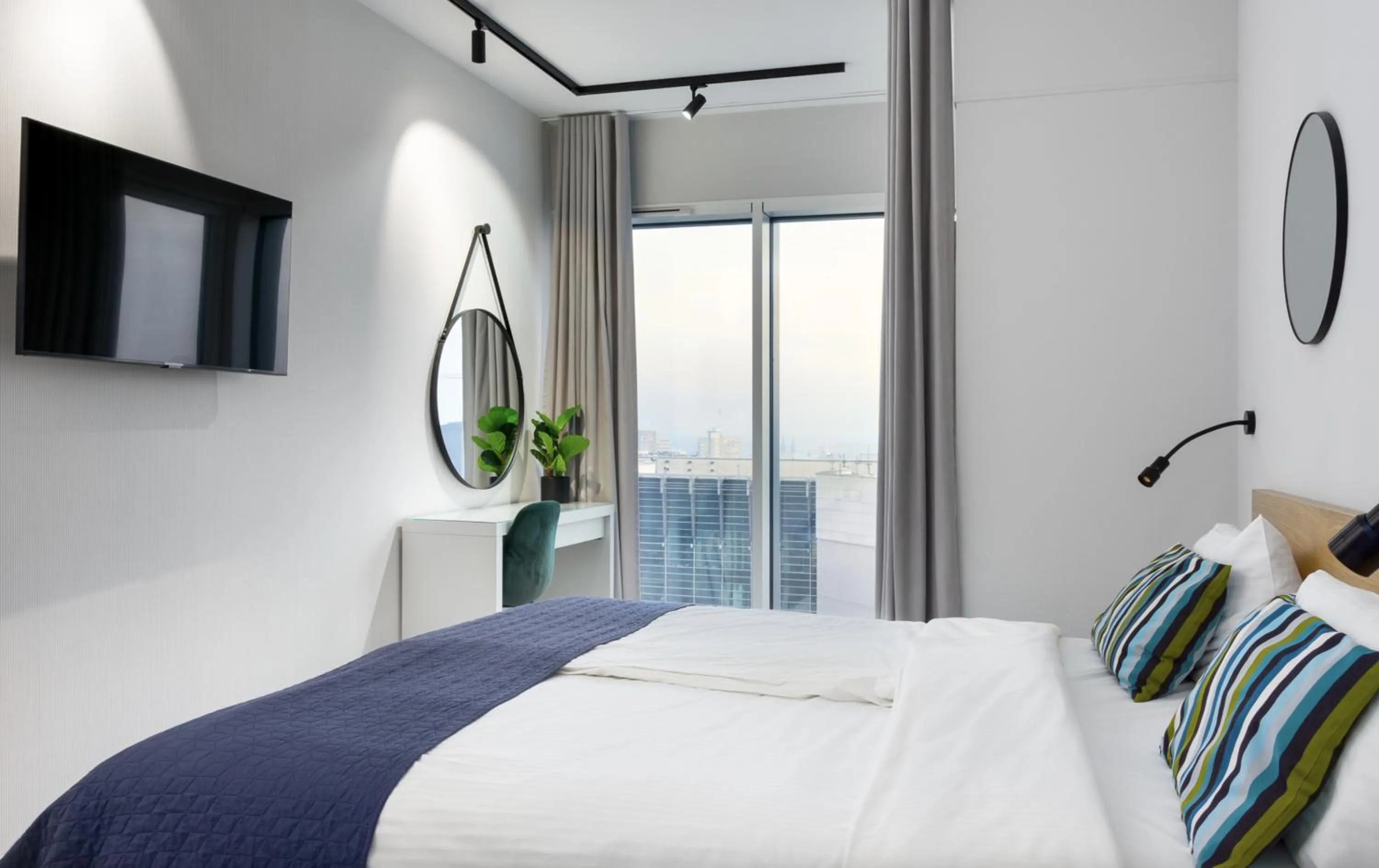 Bed in Poznań Apartments Towarowa