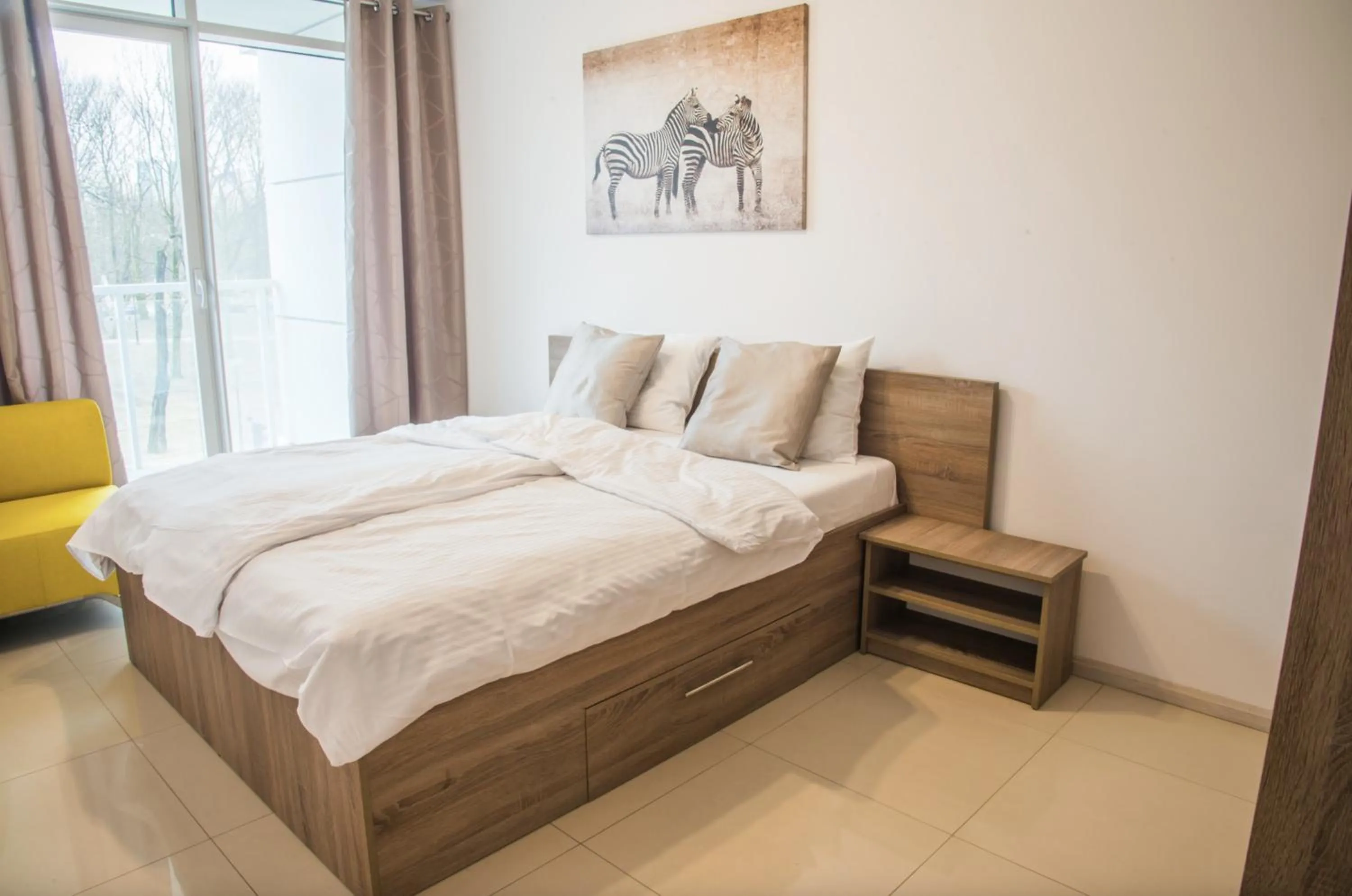 Bed in Poznań Apartments Towarowa