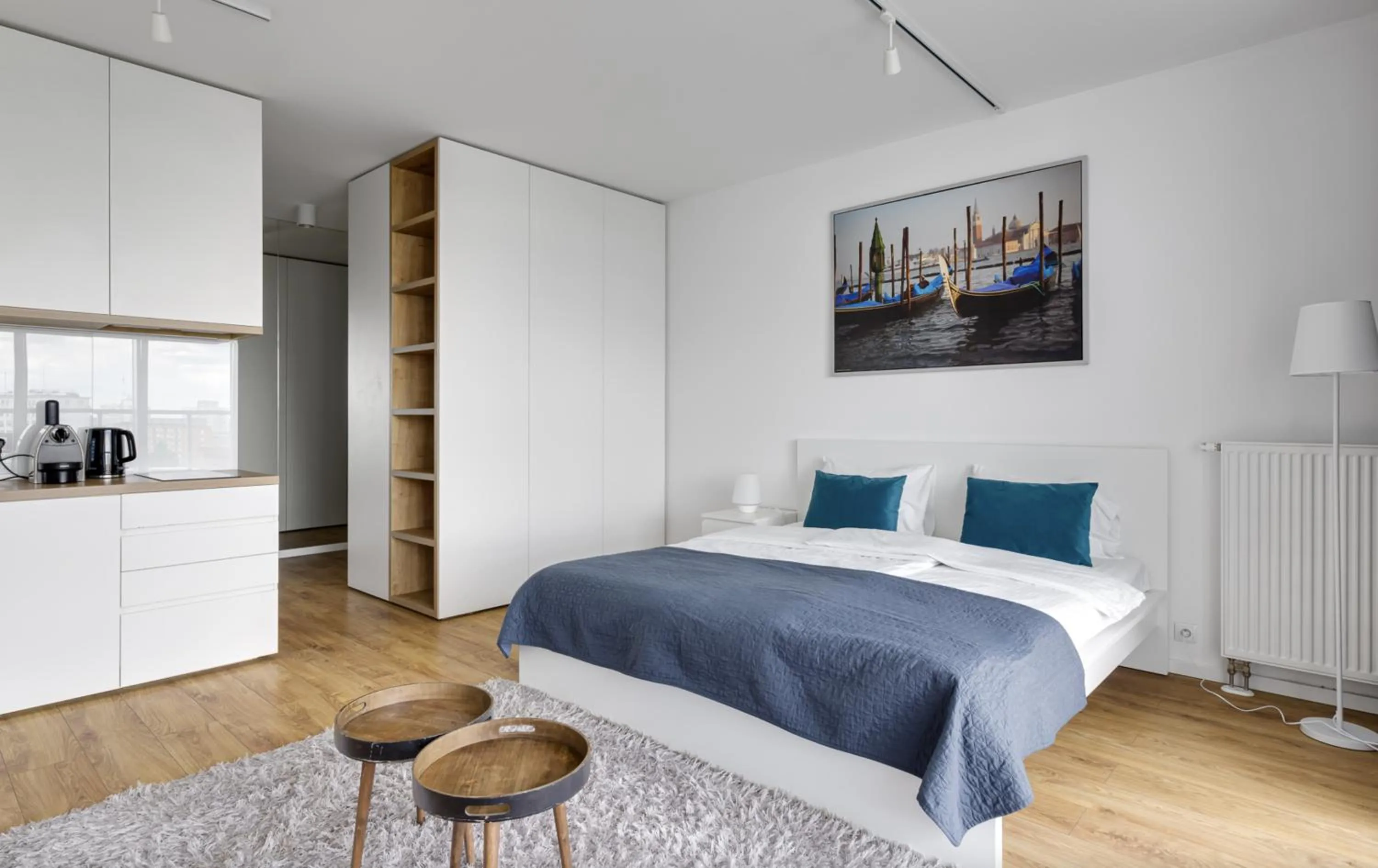 Bed in Poznań Apartments Towarowa