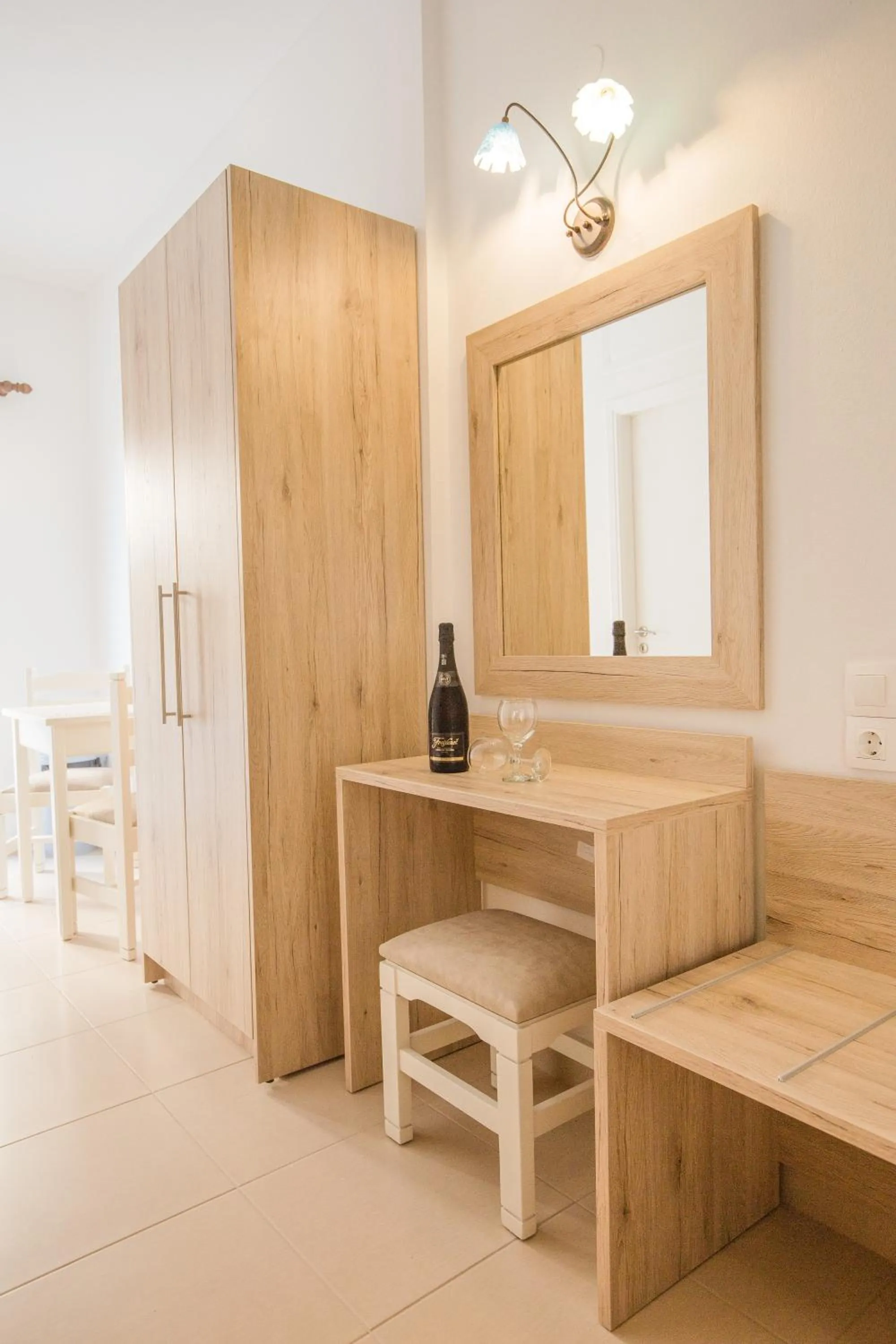 Seating area in Mastorakis Hotel and Studios