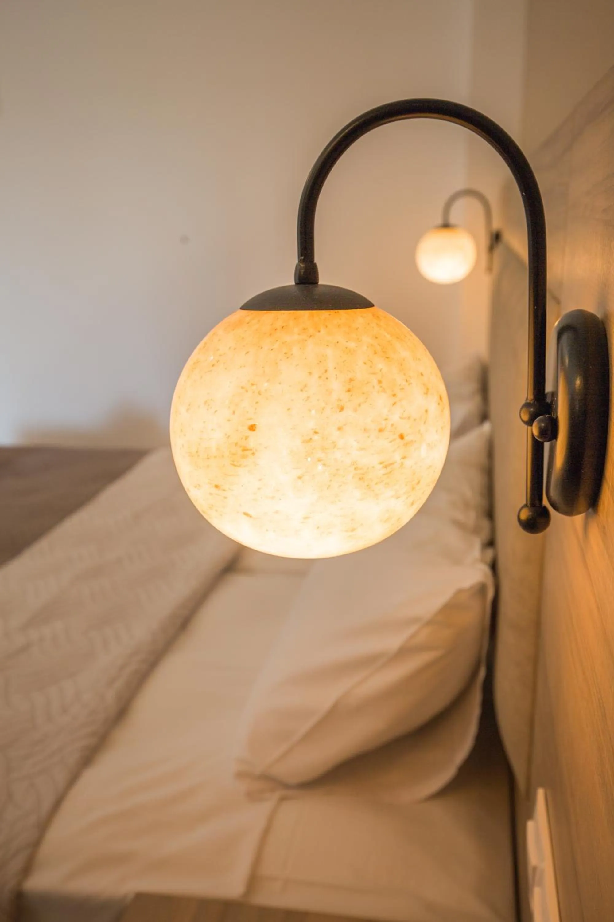 Decorative detail, Bed in Mastorakis Hotel and Studios