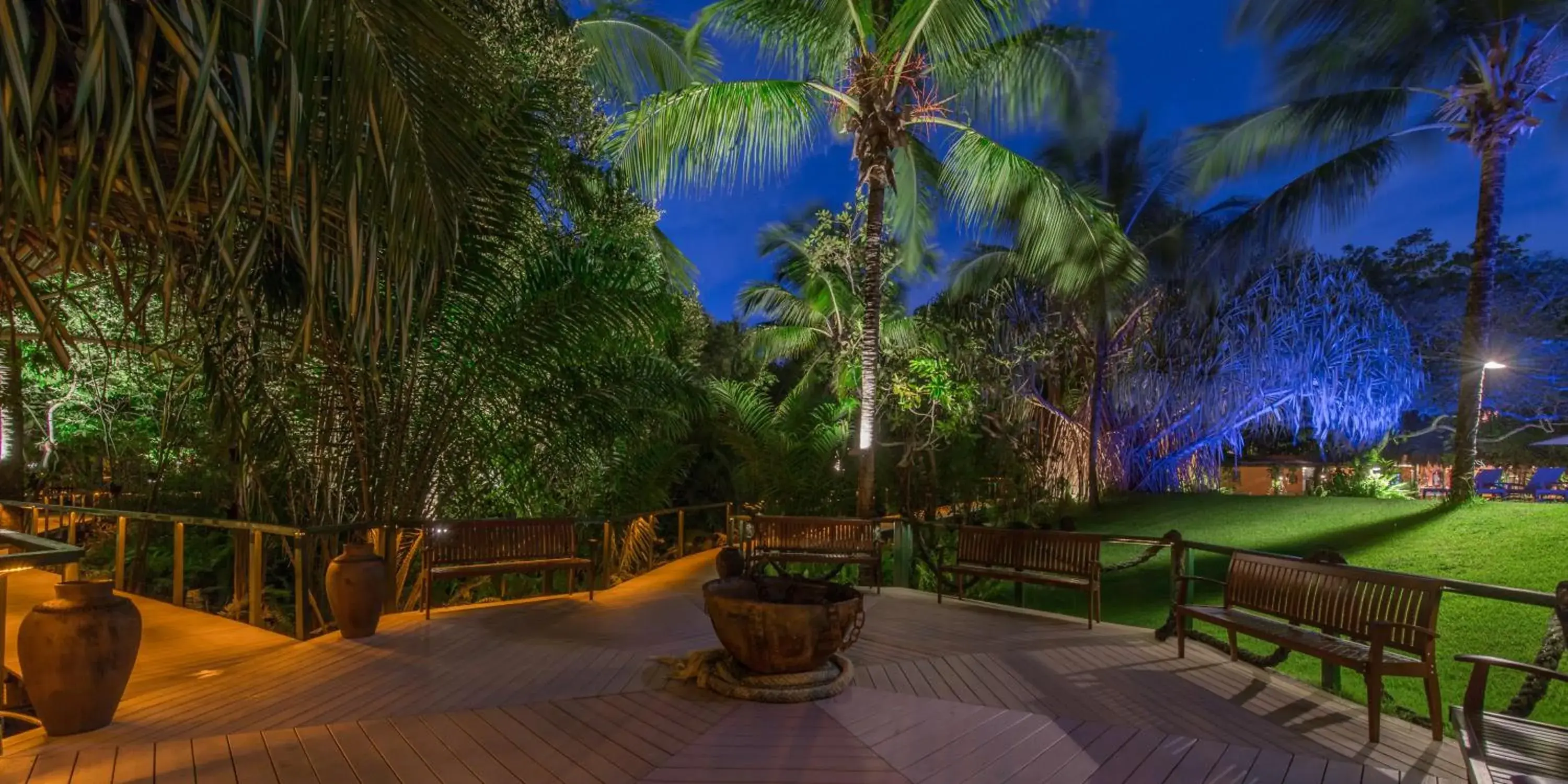 Garden view in Toca da Coruja Garden view in Toca da Coruja